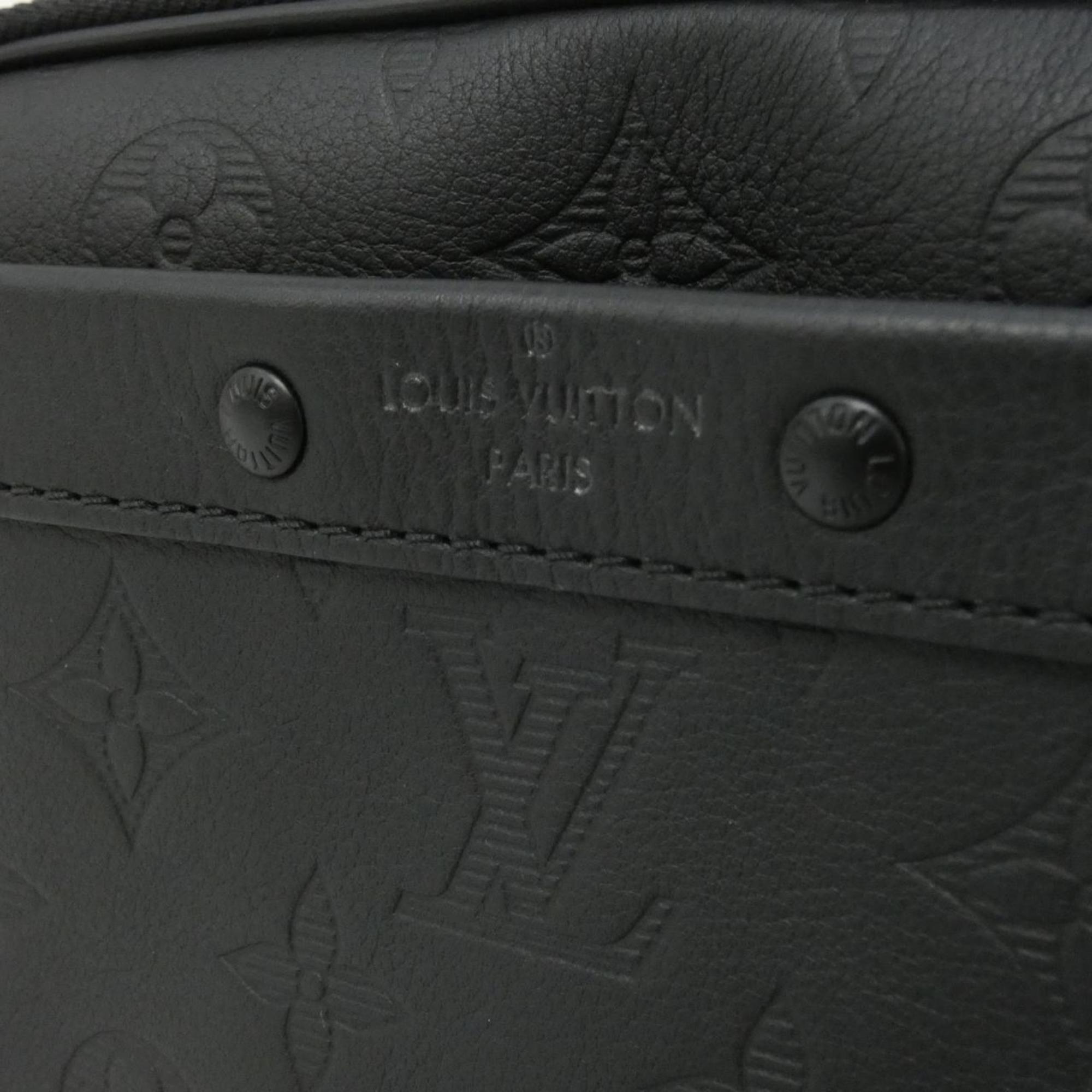 Louis Vuitton Black Leather Shoulder Bag