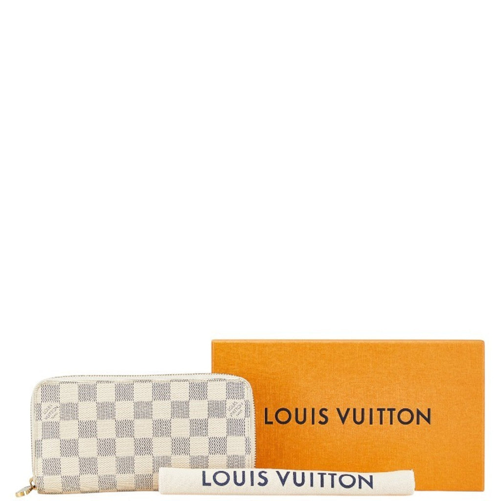 Louis Vuitton Damier Azur Azur Damier Azur White Damier Azur Long Wallet