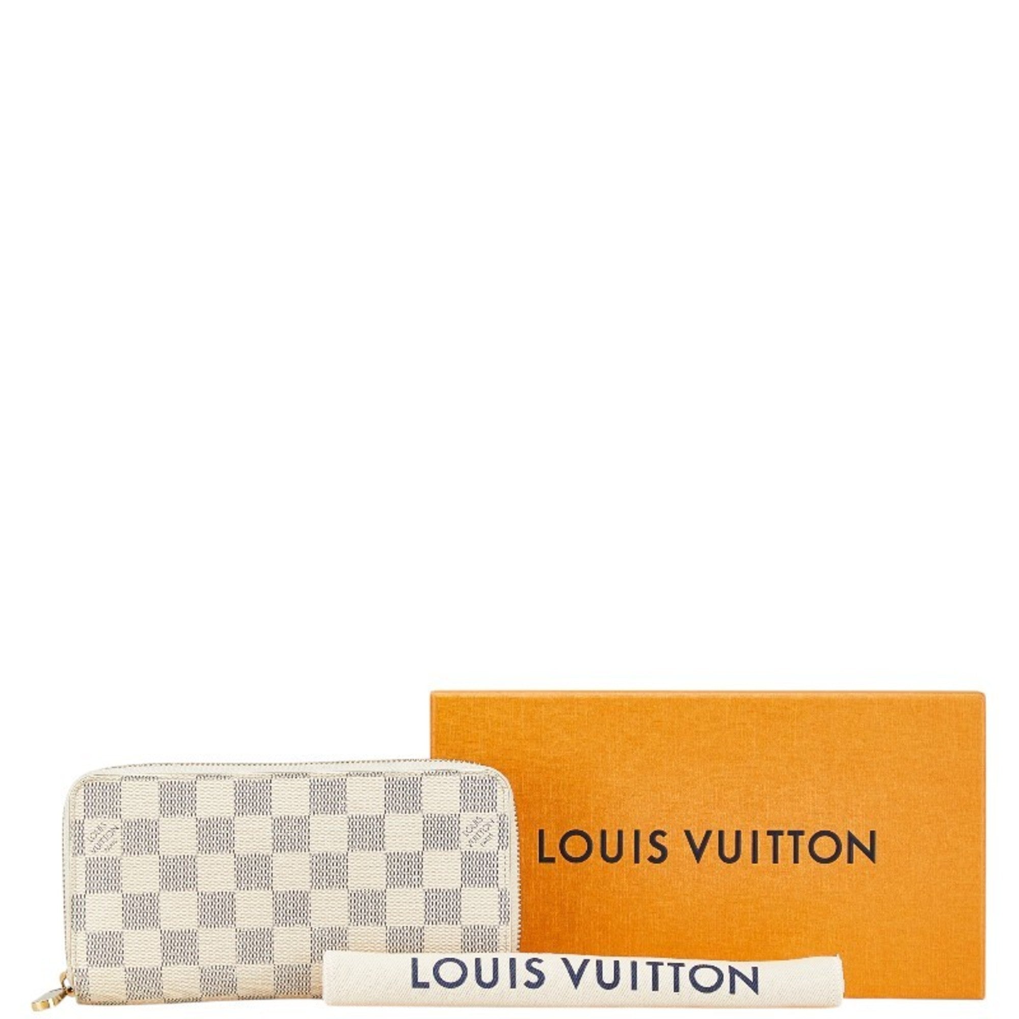Louis Vuitton Damier Azur Azur Damier Azur White Damier Azur Long Wallet