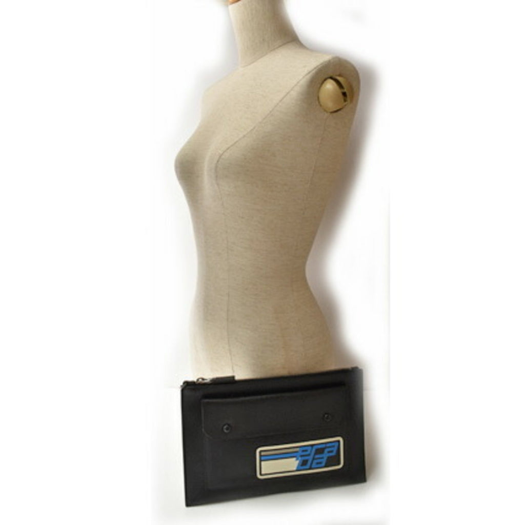 Prada Black Saffiano Clutch Bag Pouch