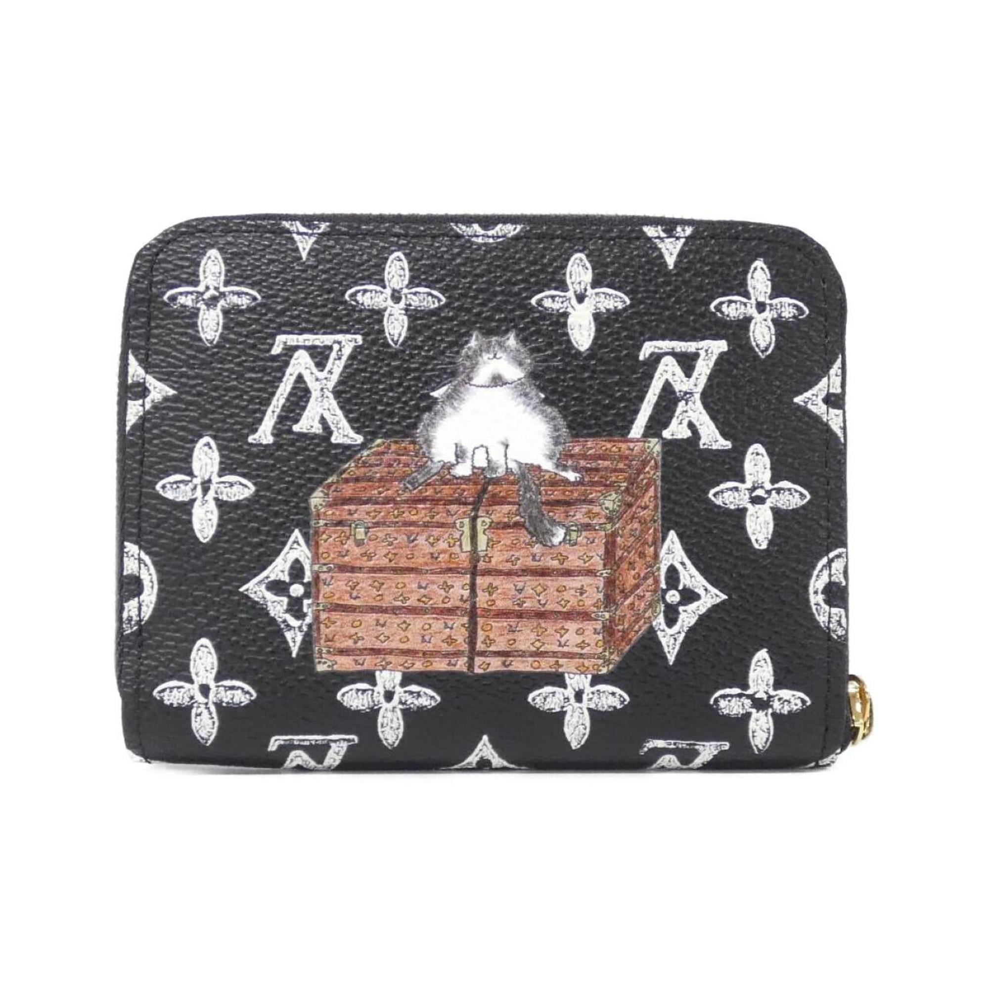 Louis Vuitton Black Coated Canvas Coin Purse/Coin Case