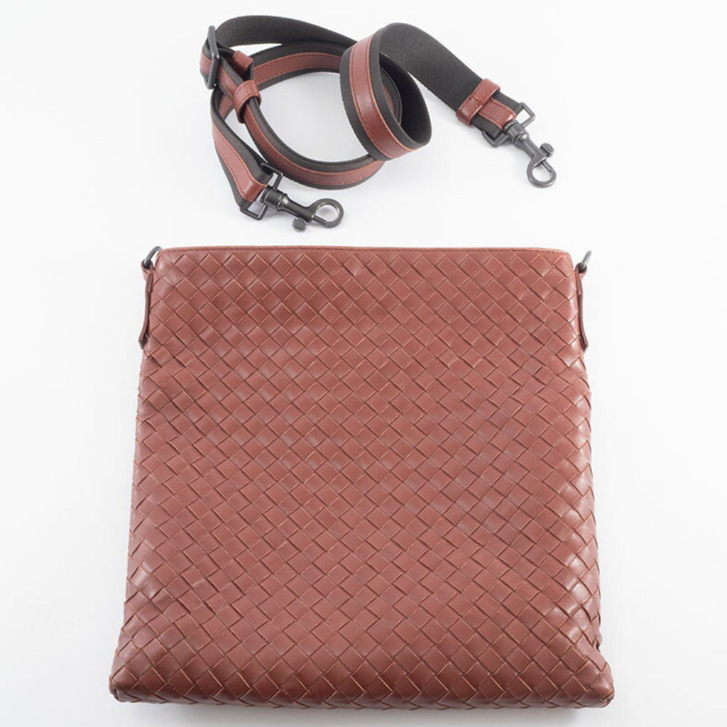Bottega Veneta Intrecciato Brown Leather Shoulder Bag
