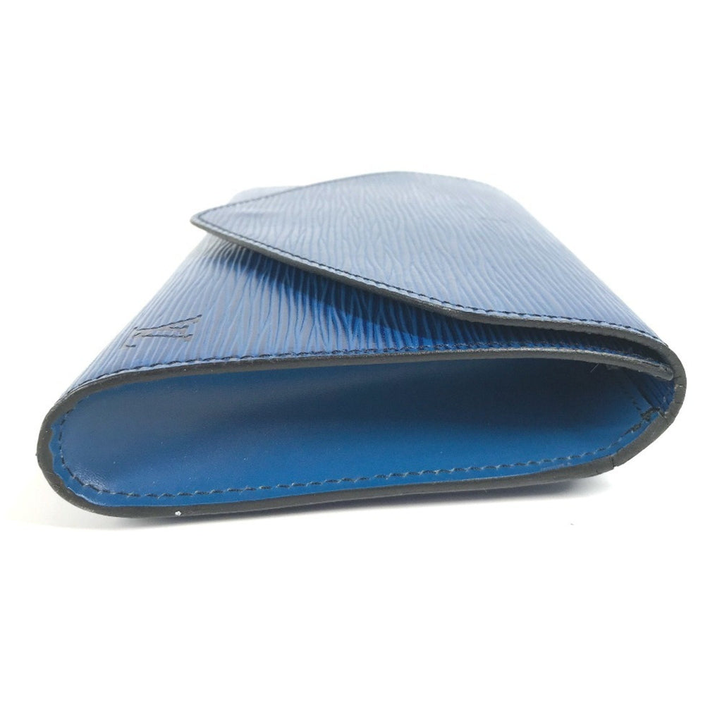 Louis Vuitton Blue Galle Toledo Blue Epi Leather Clutch Bag Pouch