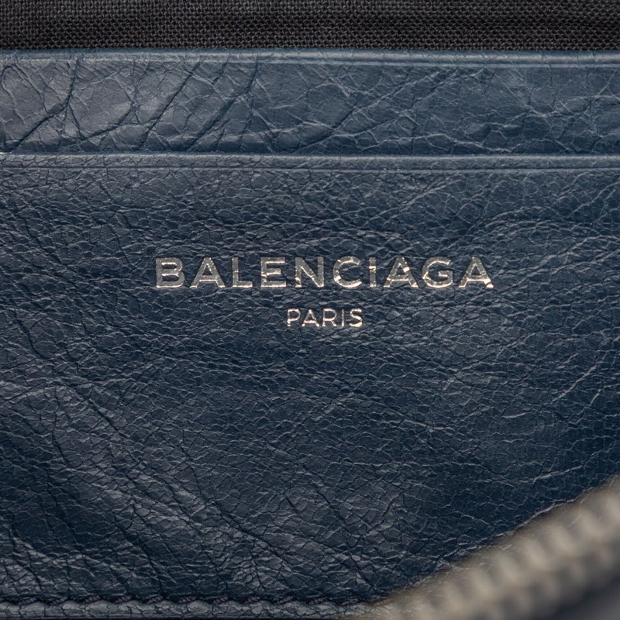 Balenciaga Blue Leather Shoulder