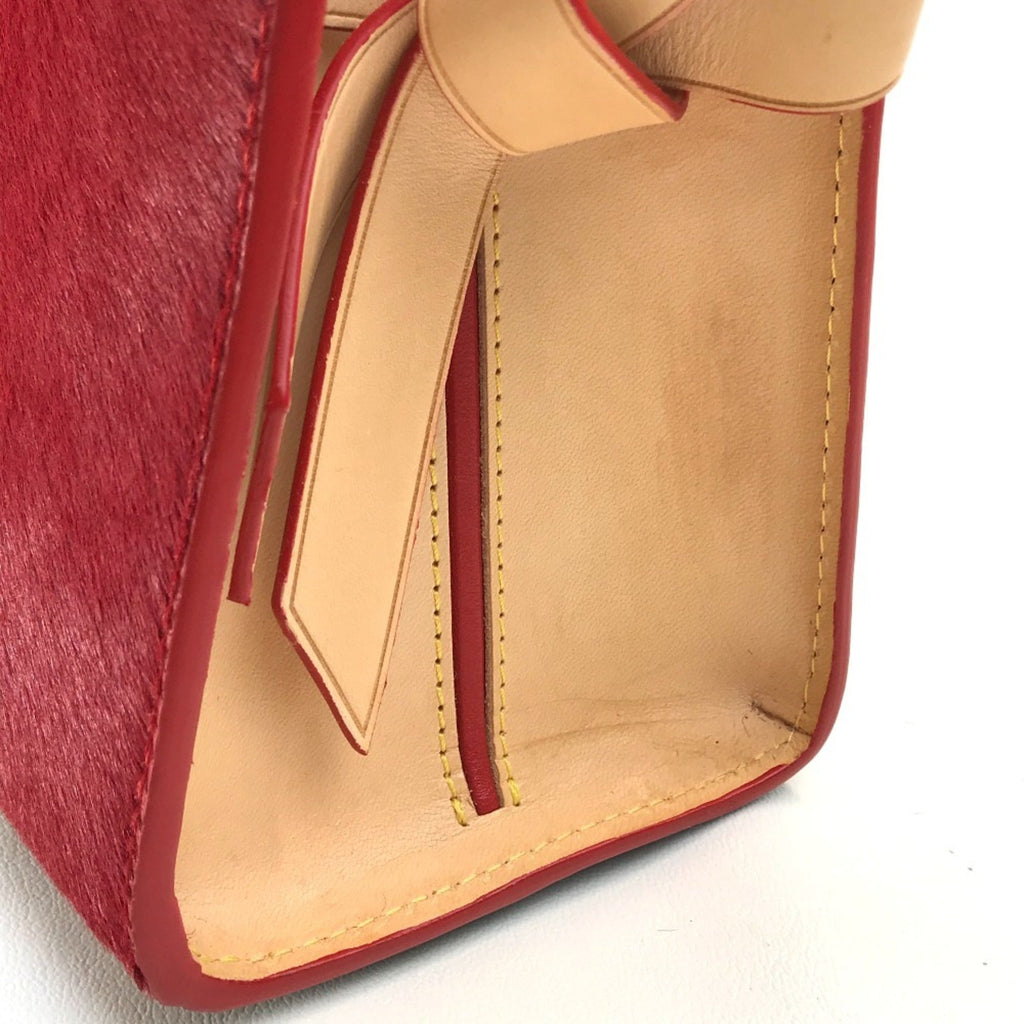 Louis Vuitton Brown Monogram Red Color Monogram Leather Handbag