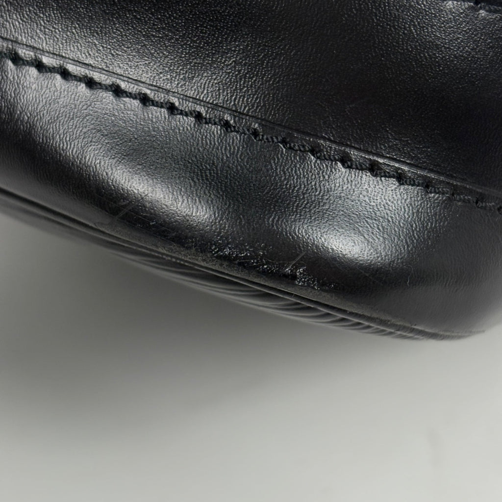 Louis Vuitton Black Noir Epi Leather Shoulder Bag
