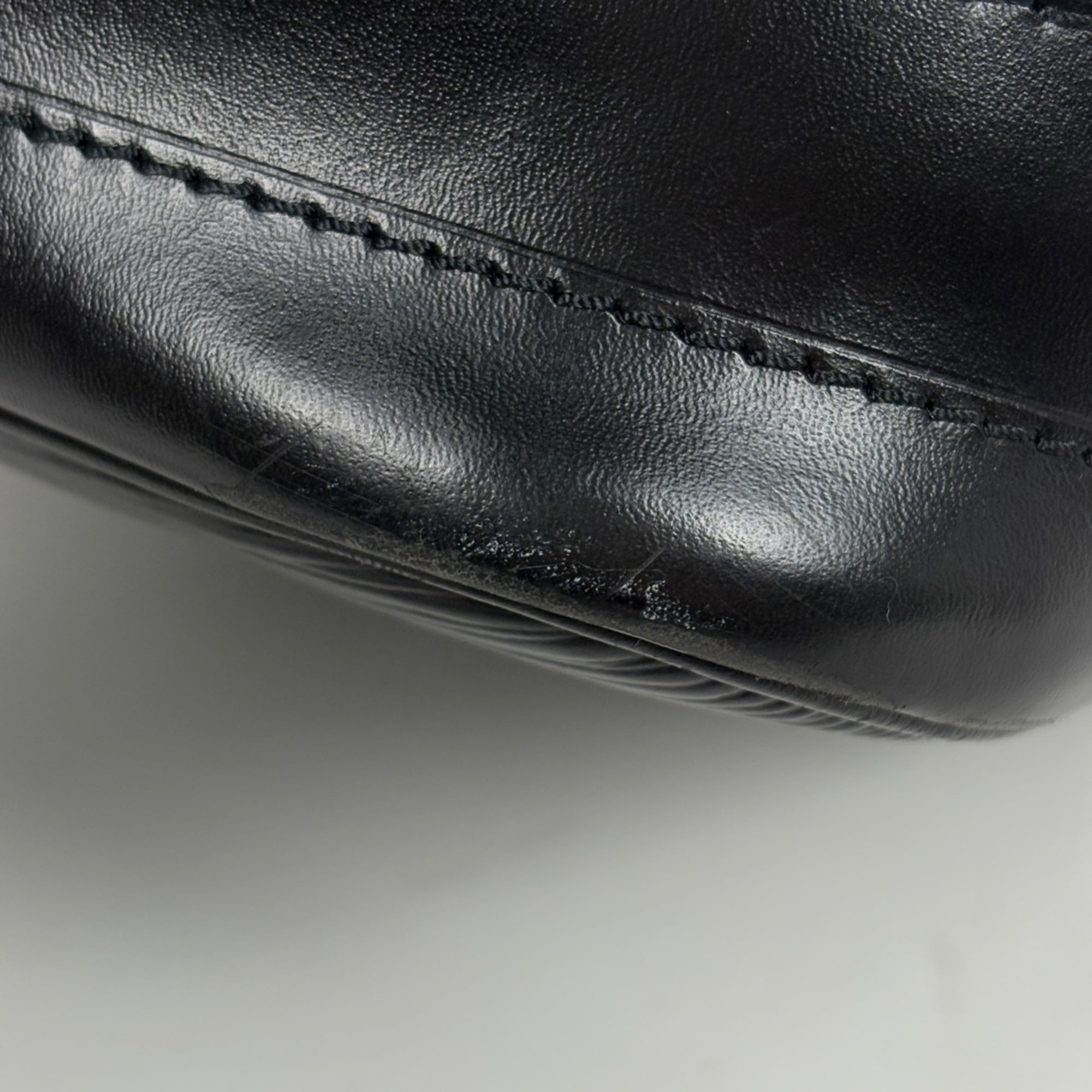 Louis Vuitton Black Noir Epi Leather Shoulder Bag