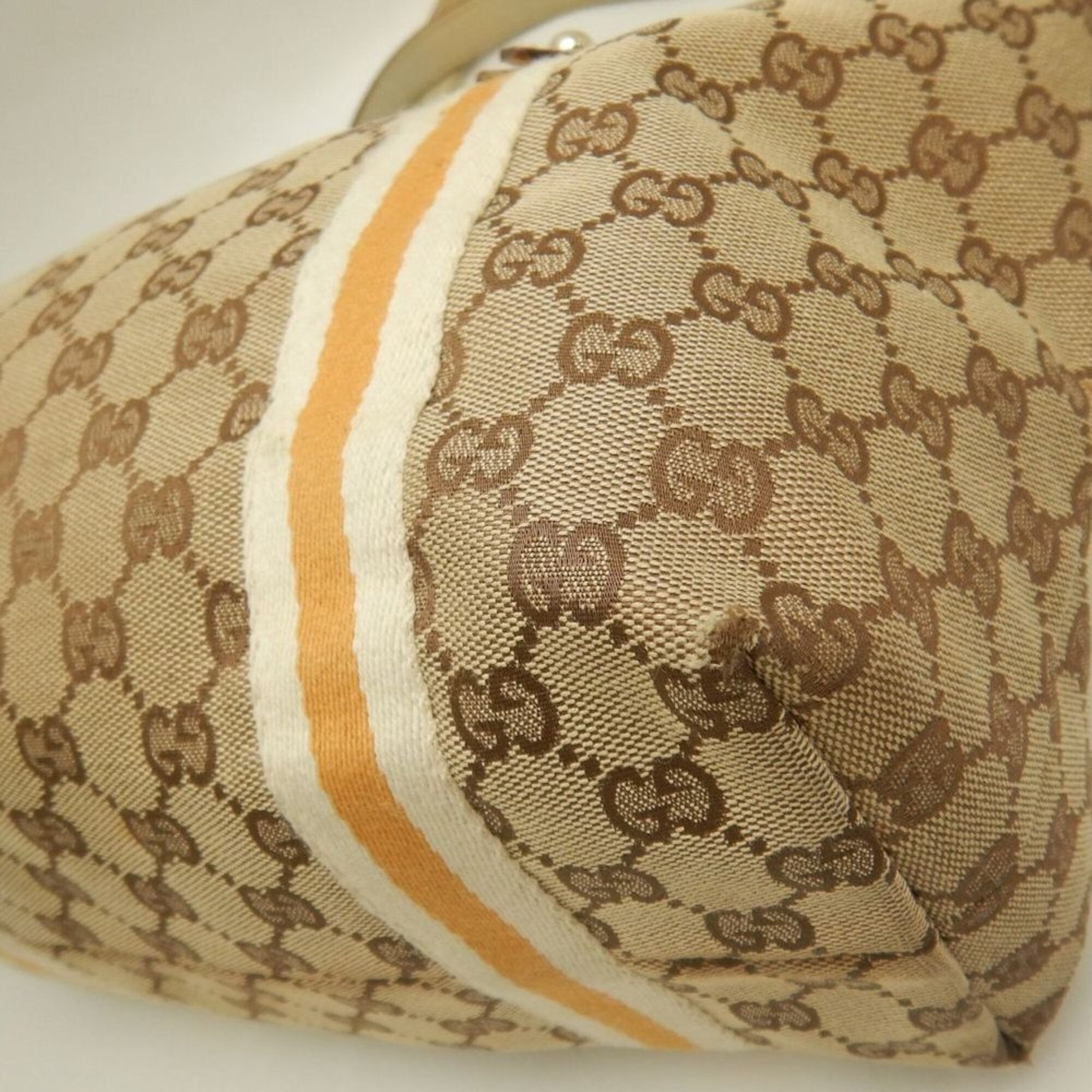 Gucci Beige Gg Canvas Tote Bag (Pre-Owned)