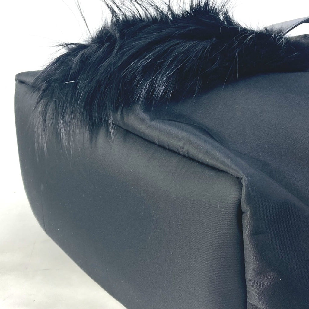Fendi Black Cloth Backpack