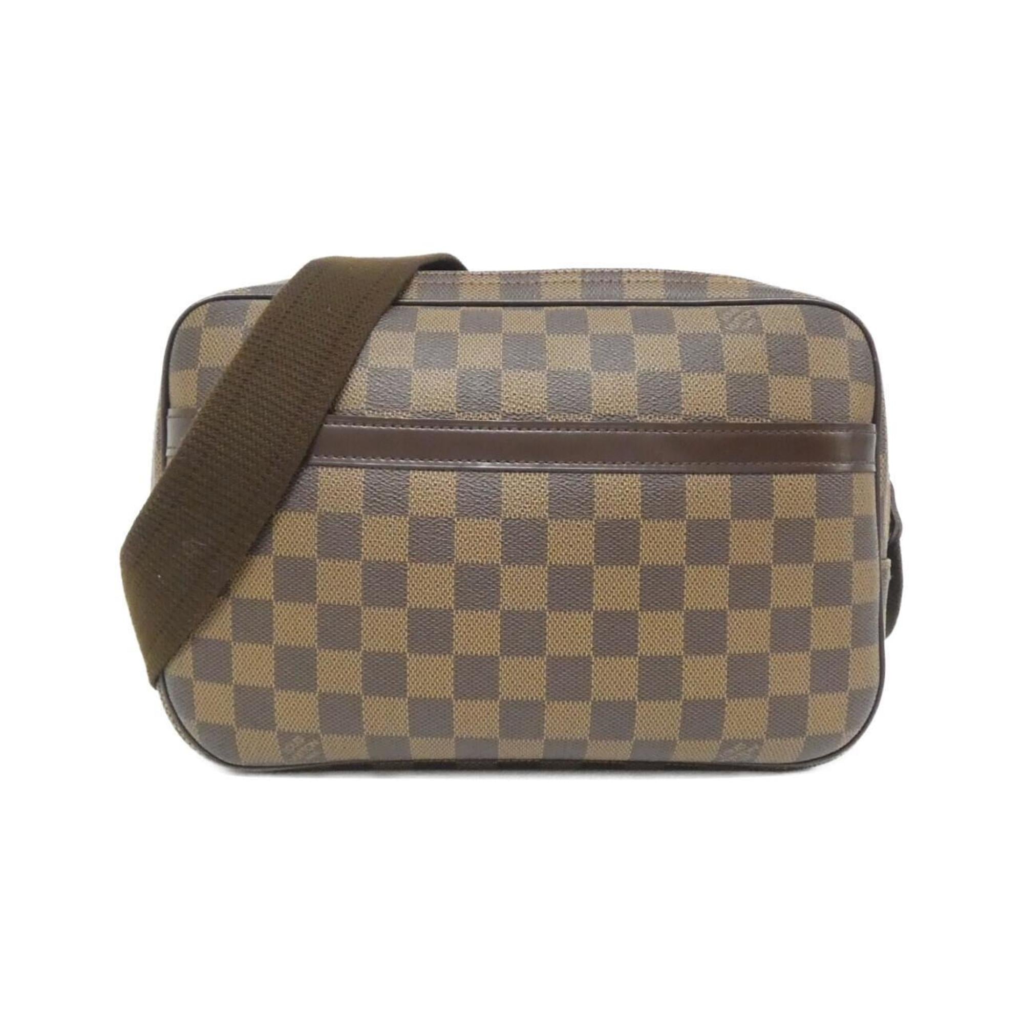 Louis Vuitton Brown Coated Canvas Shoulder Bag