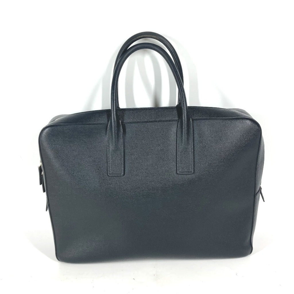 Saint Laurent Black Leather Handbag Tote Bag (Pre-Owned)