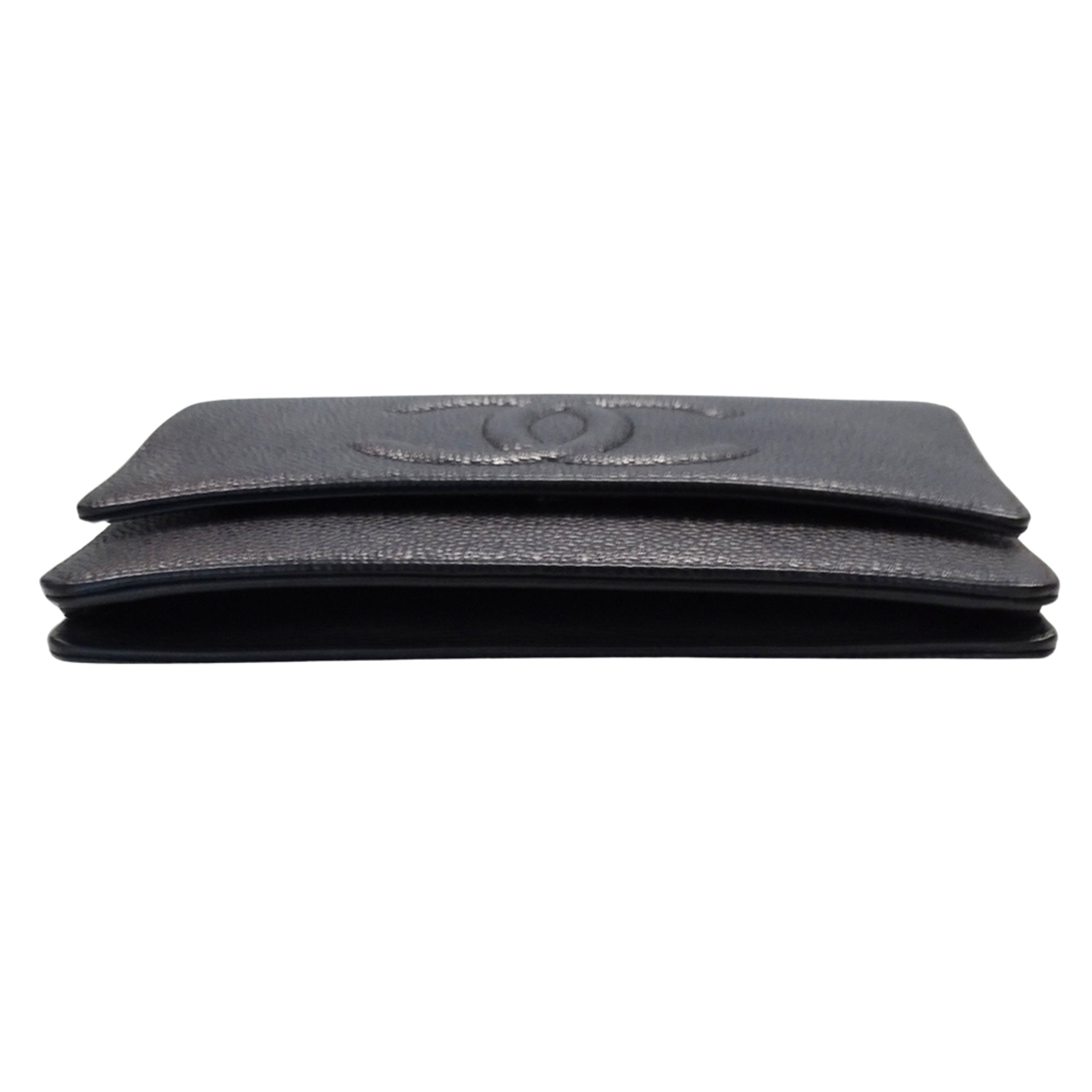 Chanel Black Grained Calfskin Handbag
