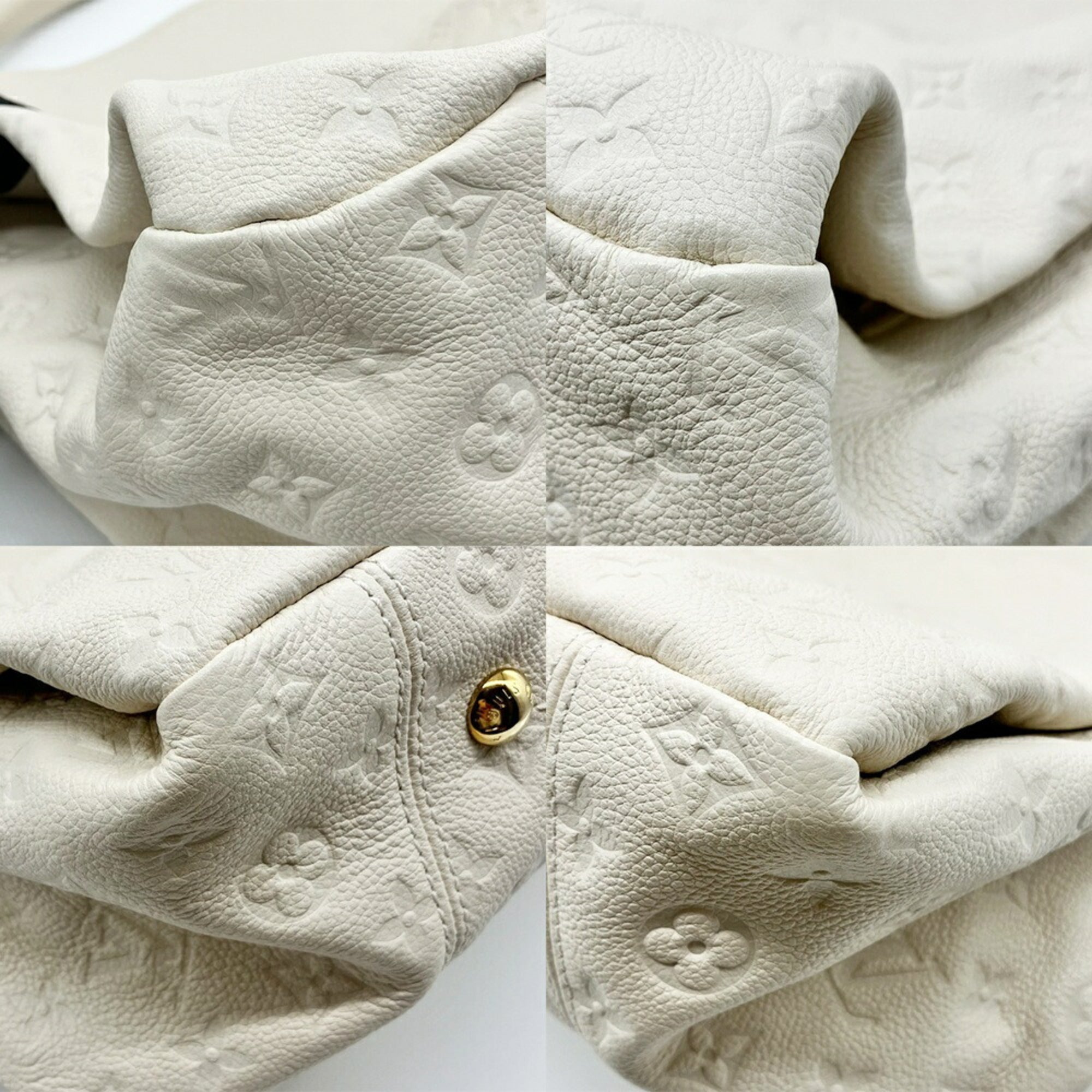 Louis Vuitton Monogram Empreinte Ivory Neige Monogram Empreinte Handbag