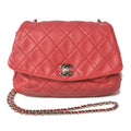 Chanel Red Color Leather Shoulder Bag
