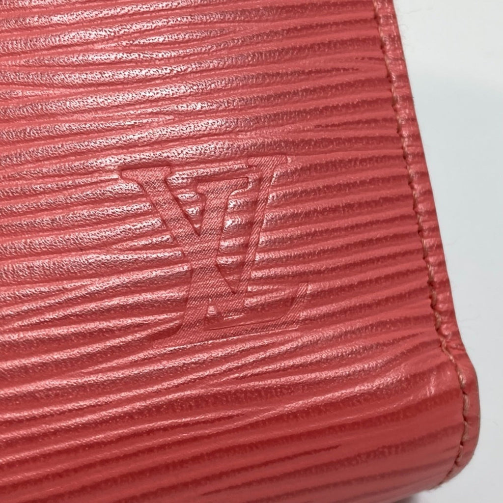 Louis Vuitton Epi Corail Pink Epi Leather Long Wallet