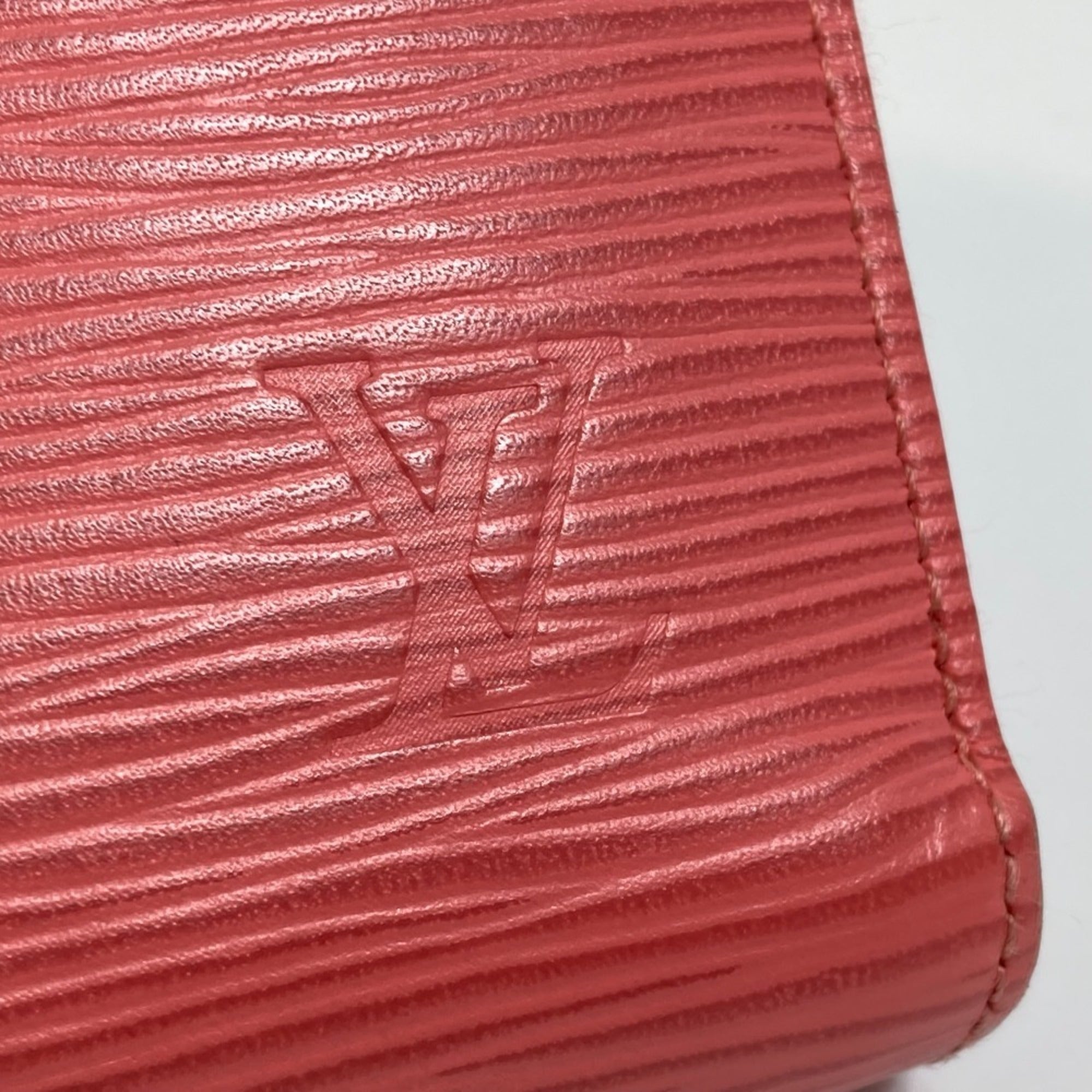 Louis Vuitton Epi Corail Pink Epi Leather Long Wallet