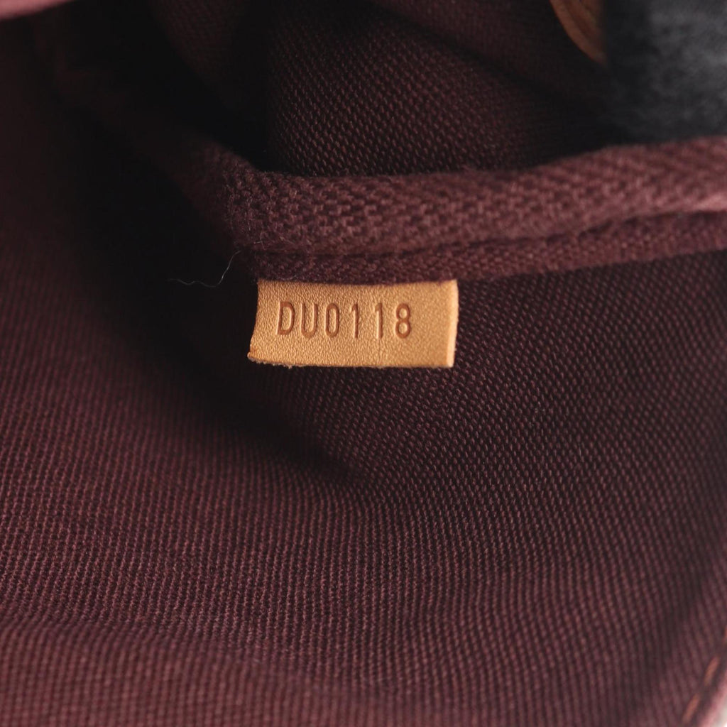 Louis Vuitton Brown Coated Canvas Leather Handbag