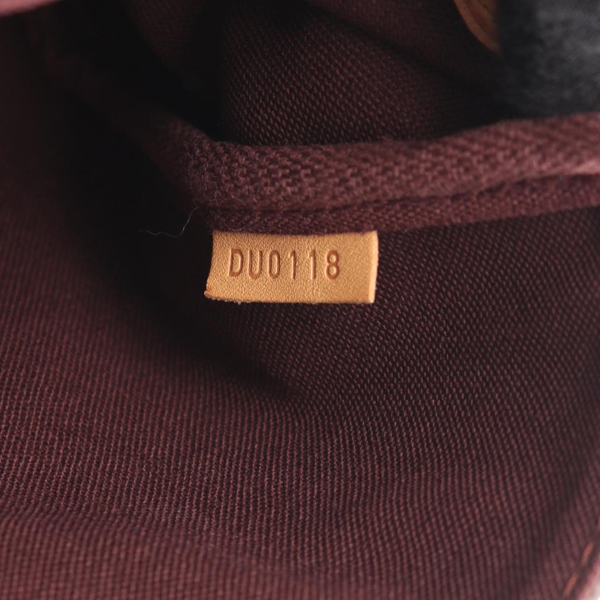 Louis Vuitton Brown Coated Canvas Leather Handbag