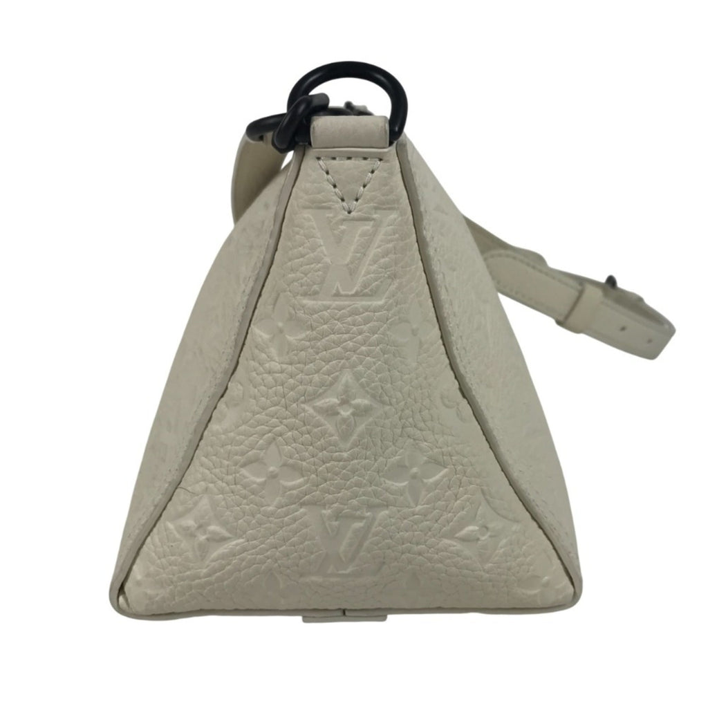 Louis Vuitton Monogram Empreinte White Leather Clutch Bag Pochette Shoulder Bag