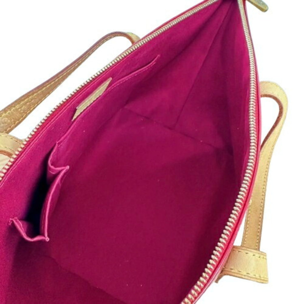 Louis Vuitton Vernis Red Color Leather Tote Bag
