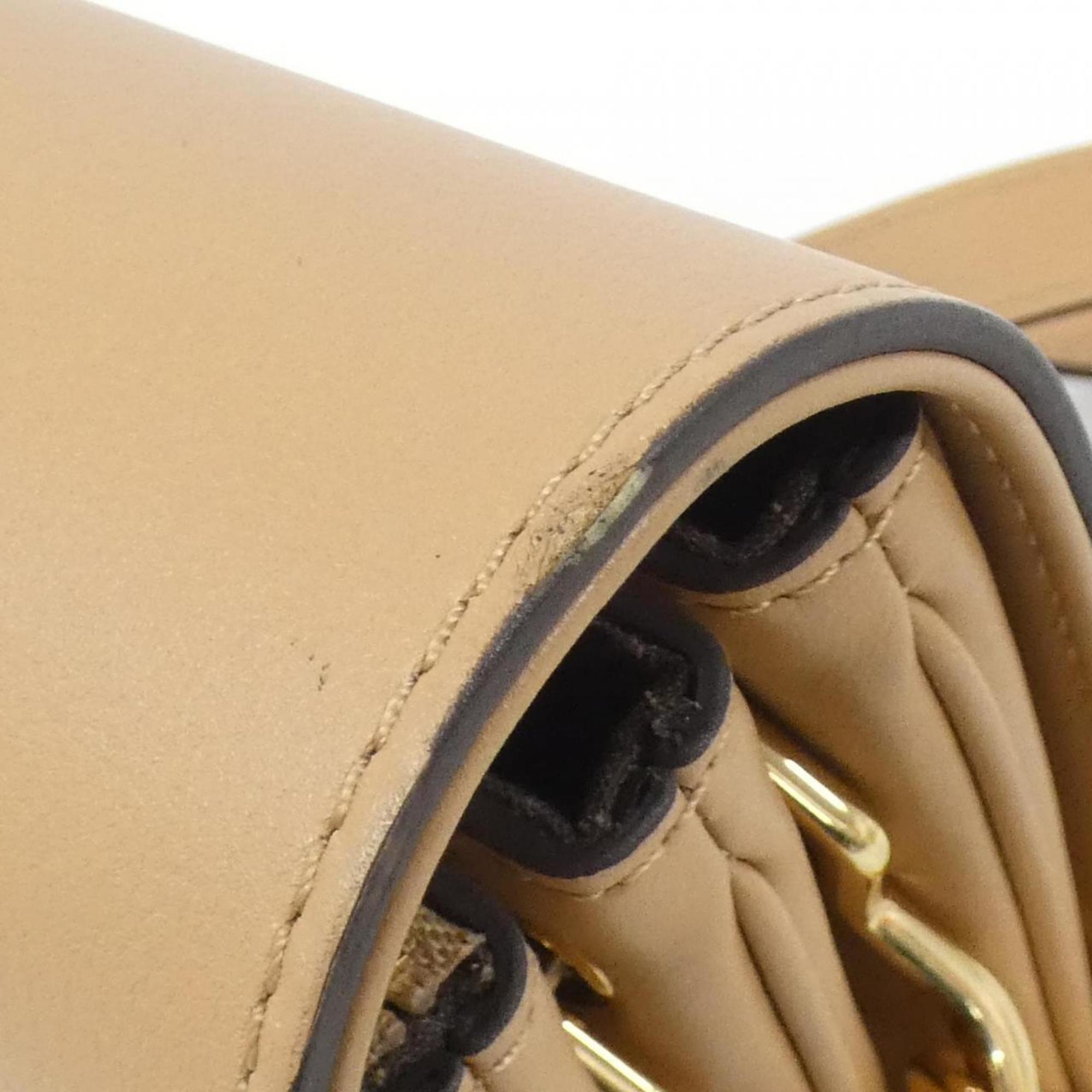 Louis Vuitton Camel Leather Shoulder Bag