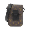 Louis Vuitton Black Marron Monogram Macassar Coated Canvas Shoulder Bag