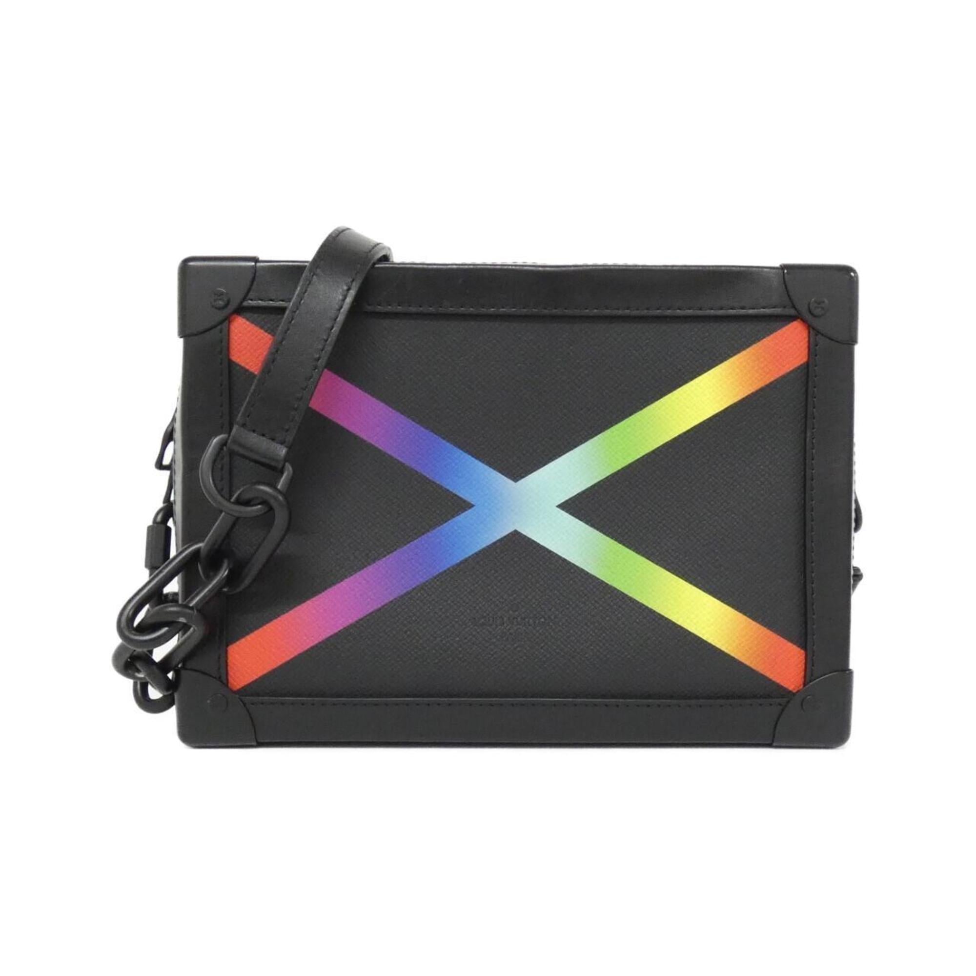 Louis Vuitton Black Leather Shoulder Bag