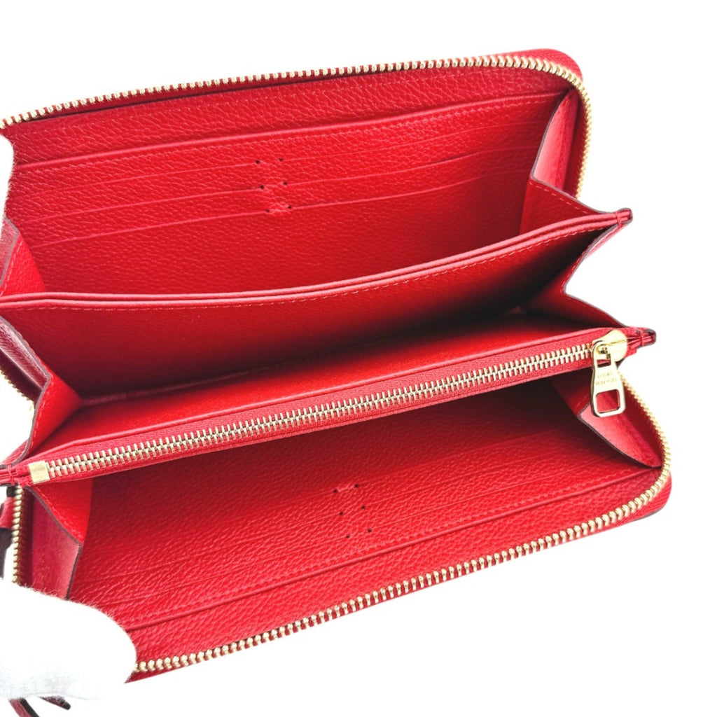 Louis Vuitton Red Color Monogram Empreinte Long Wallet