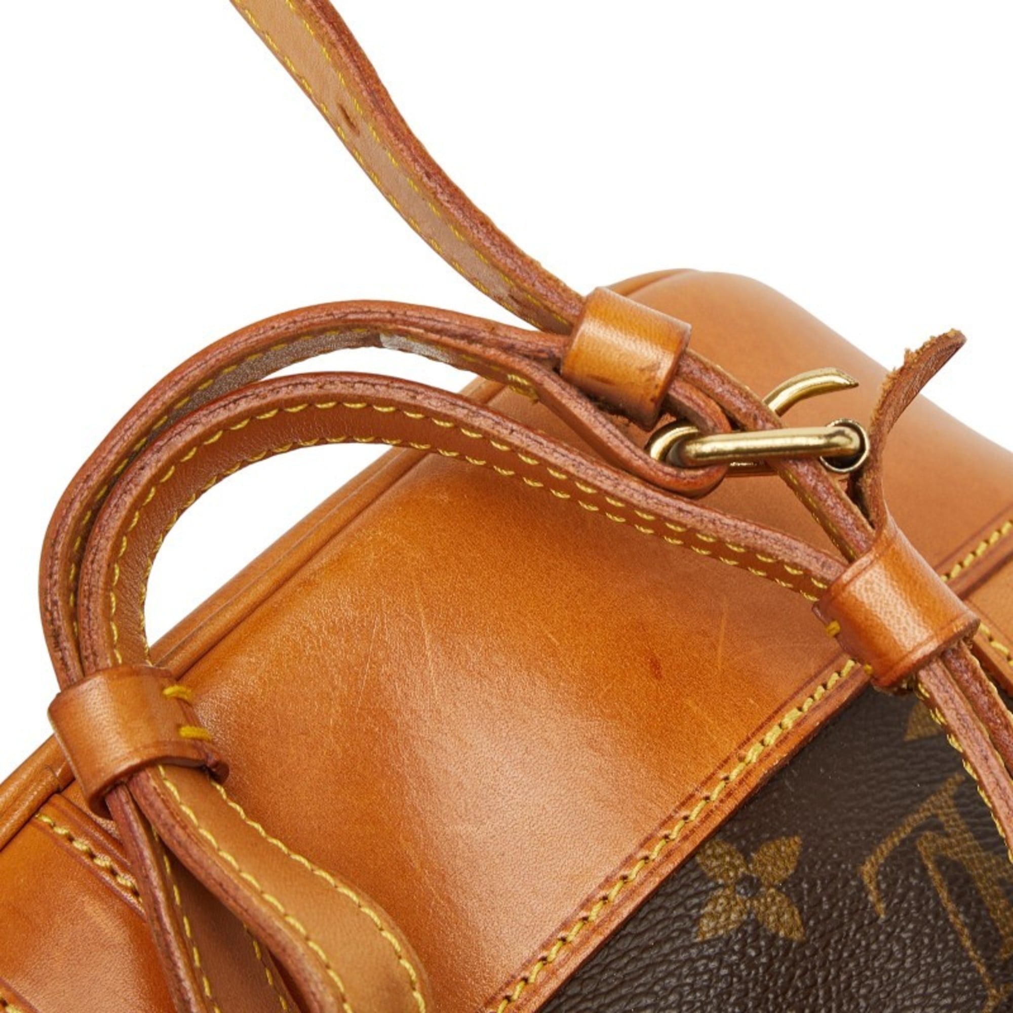 Louis Vuitton Brown Pvc Leather Shoulder Bag Sling Bag