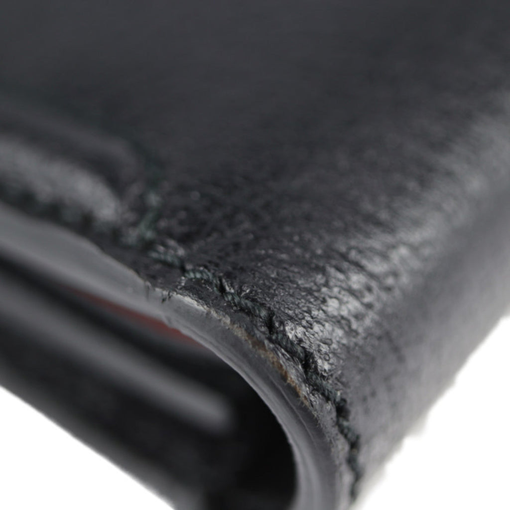 Gucci Black Leather Clutch Bag Handbag Tote Bag (Pre-Owned)