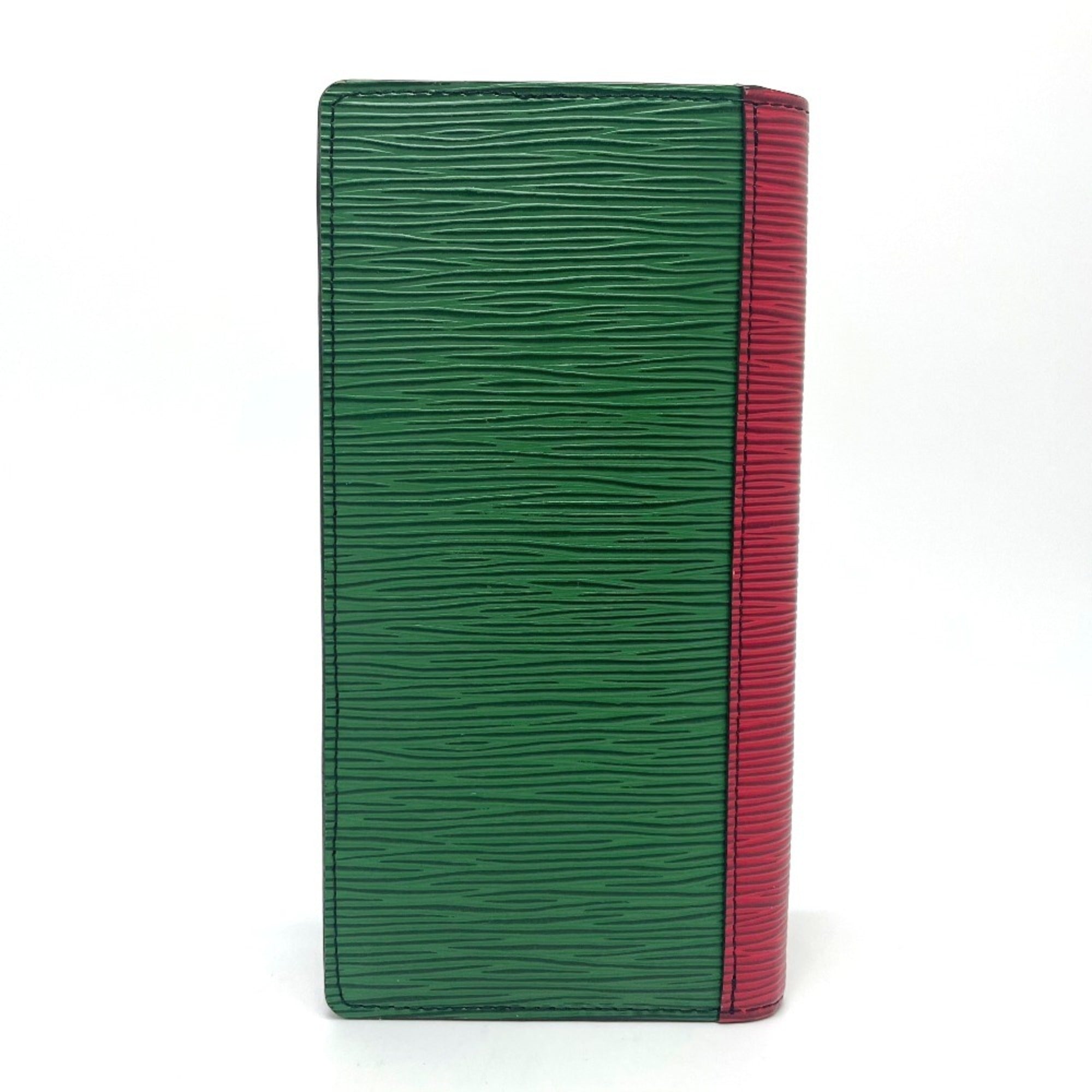 Louis Vuitton Epi Blue Green Red Color Epi Leather Long Wallet