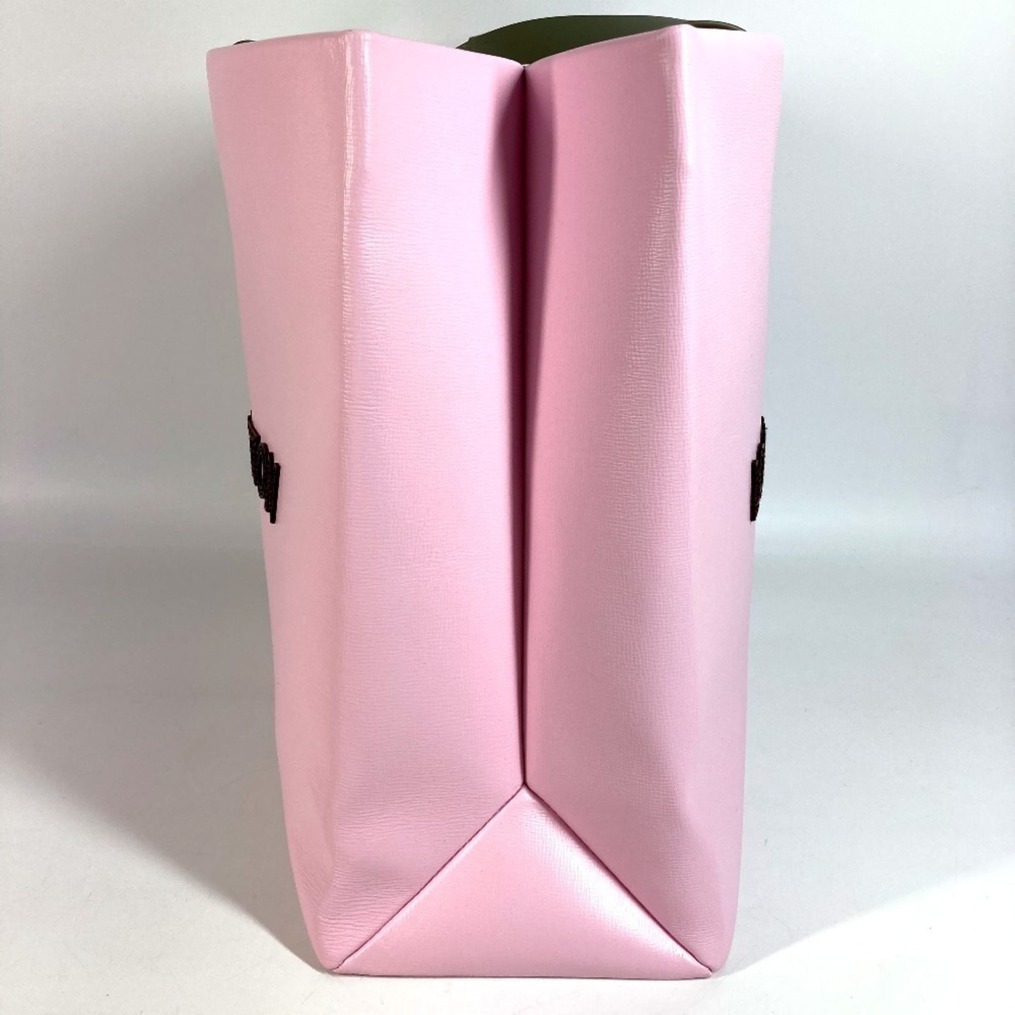 Louis Vuitton Pink Leather Shopping Bag Shoulder Bag Tote Bag