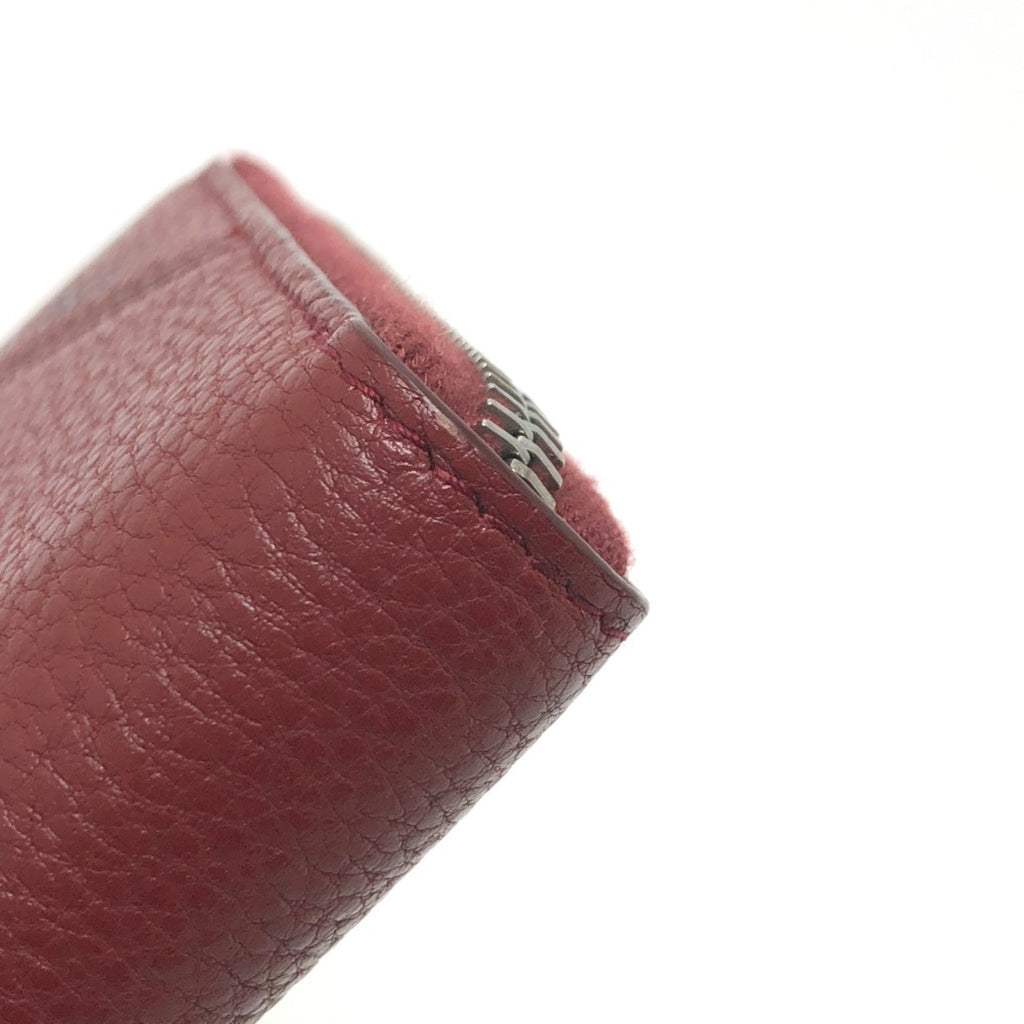 Prada Red Leather Long Wallet (Bi-Fold)