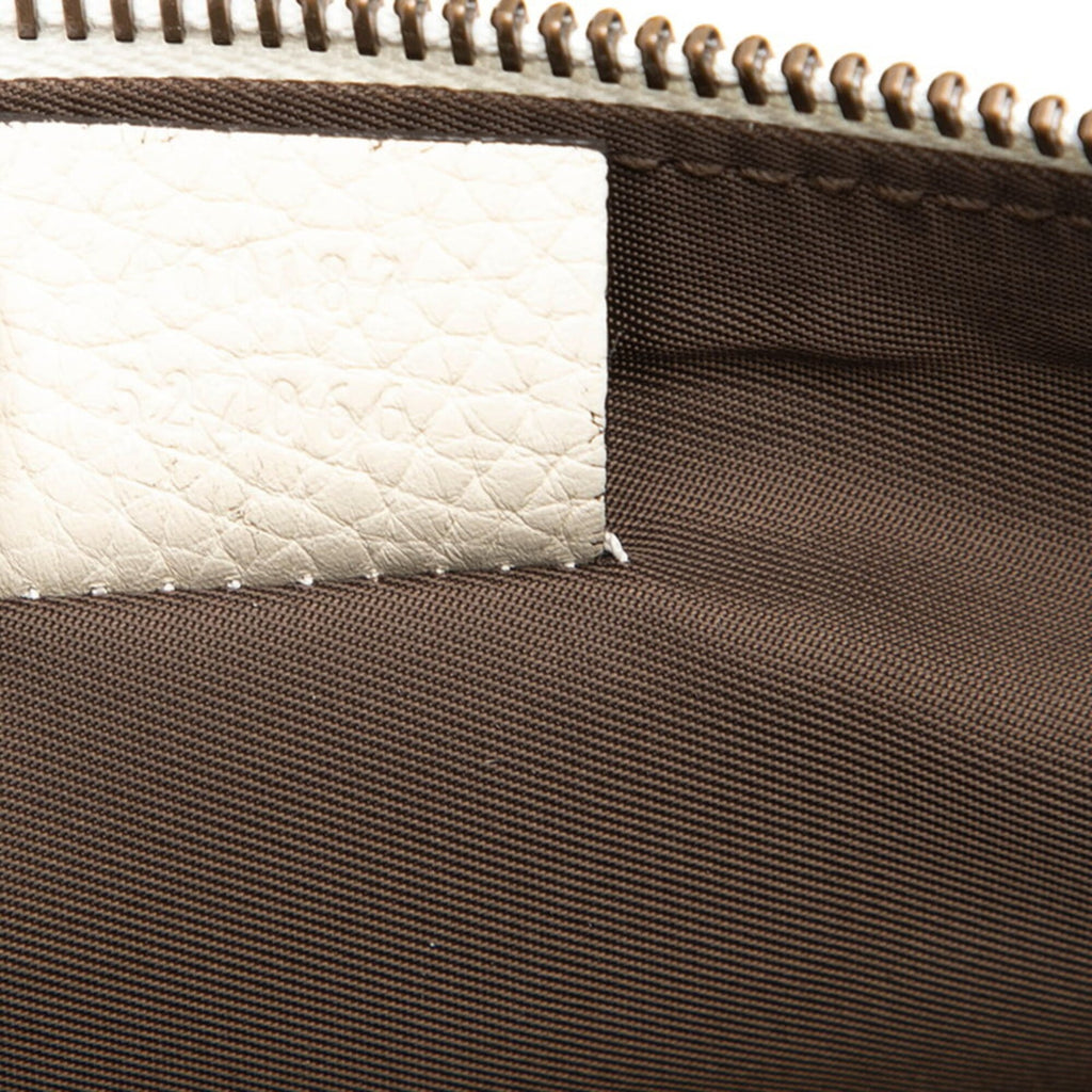 Gucci Ivory Leather Clutch Bag (Pre-Owned)