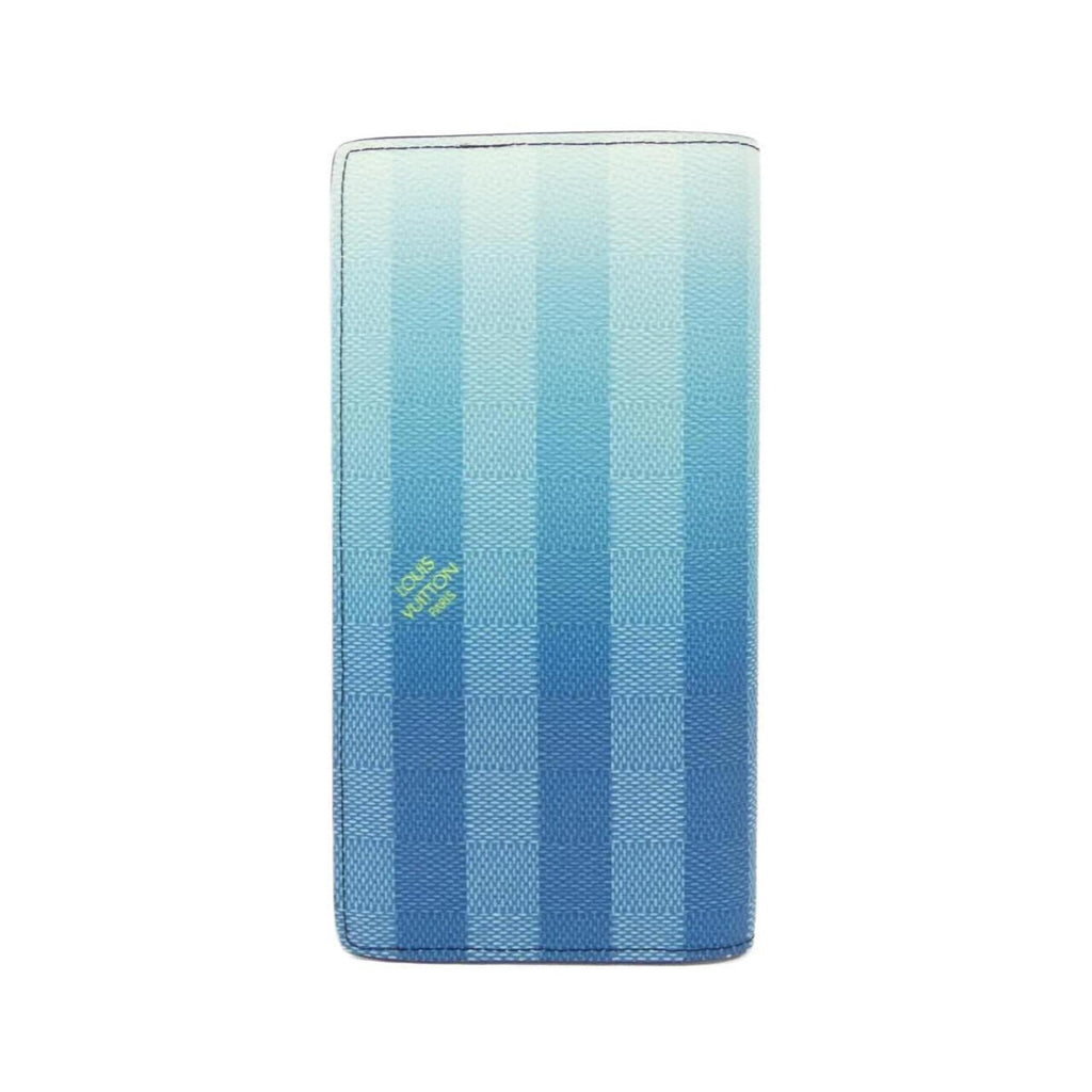 Louis Vuitton Blue Coated Canvas Long Wallet