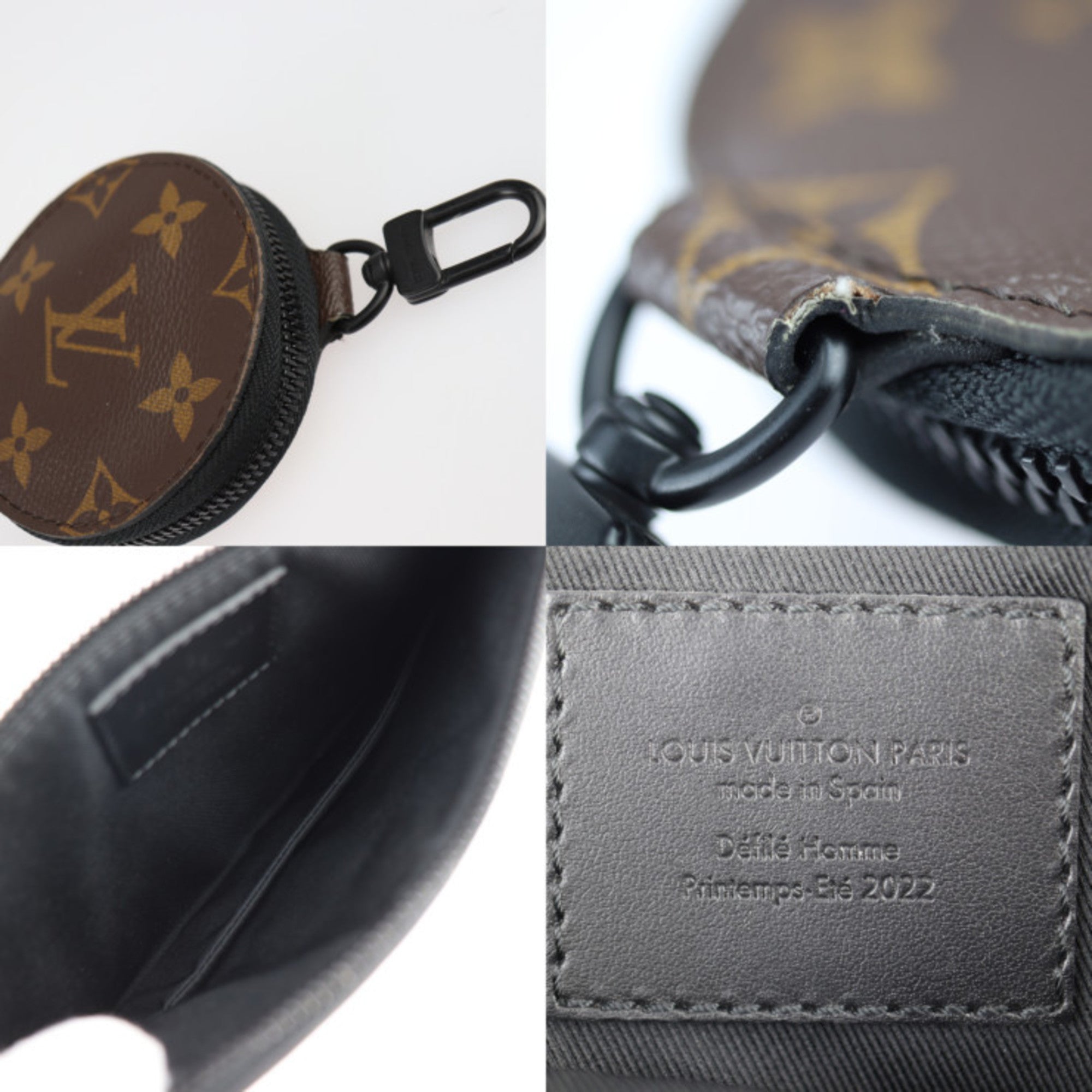 Louis Vuitton Black Brown Monogram Monogram Monogram Empreinte Clutch Bag Pouch Shoulder Bag