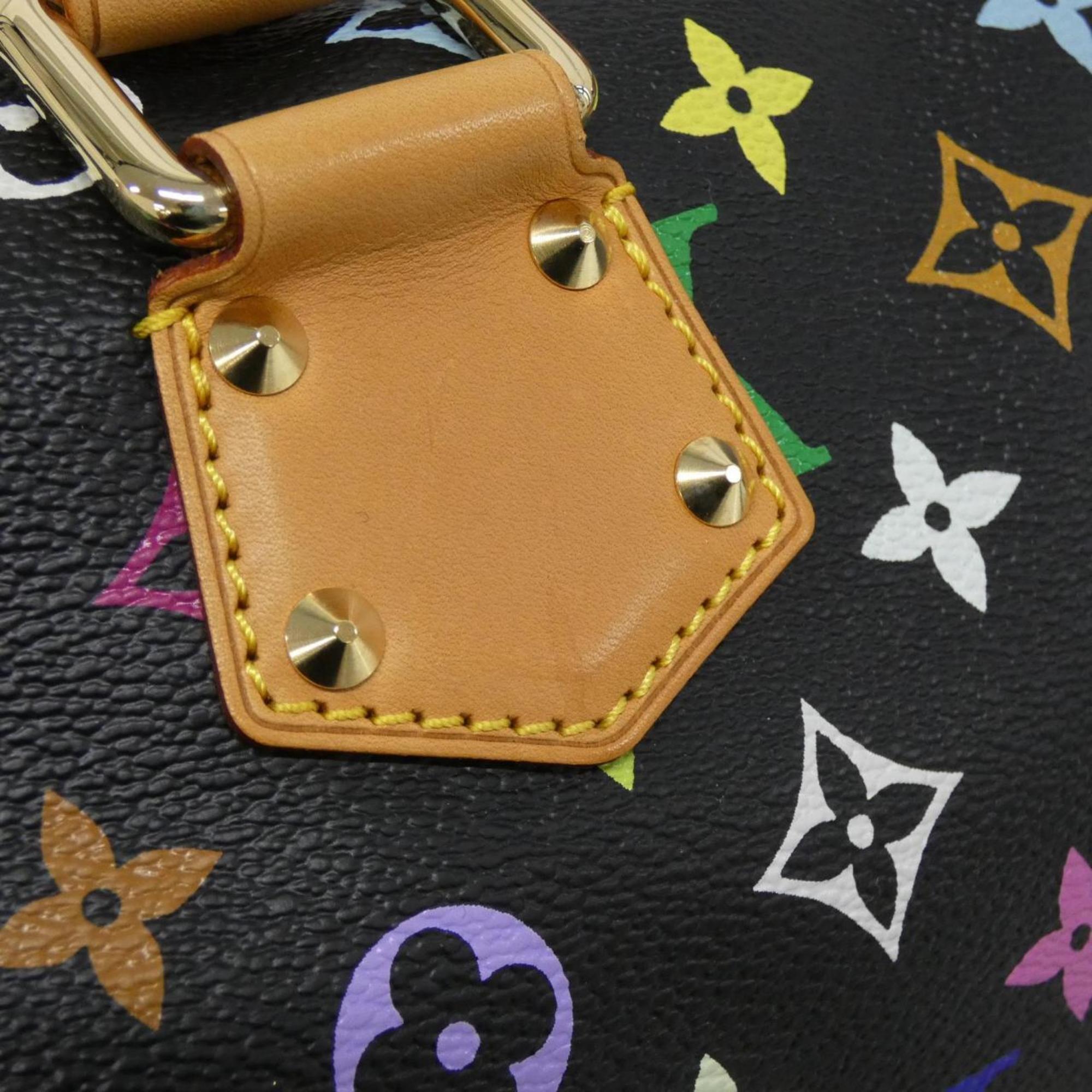 Louis Vuitton Black Coated Canvas Boston Bag