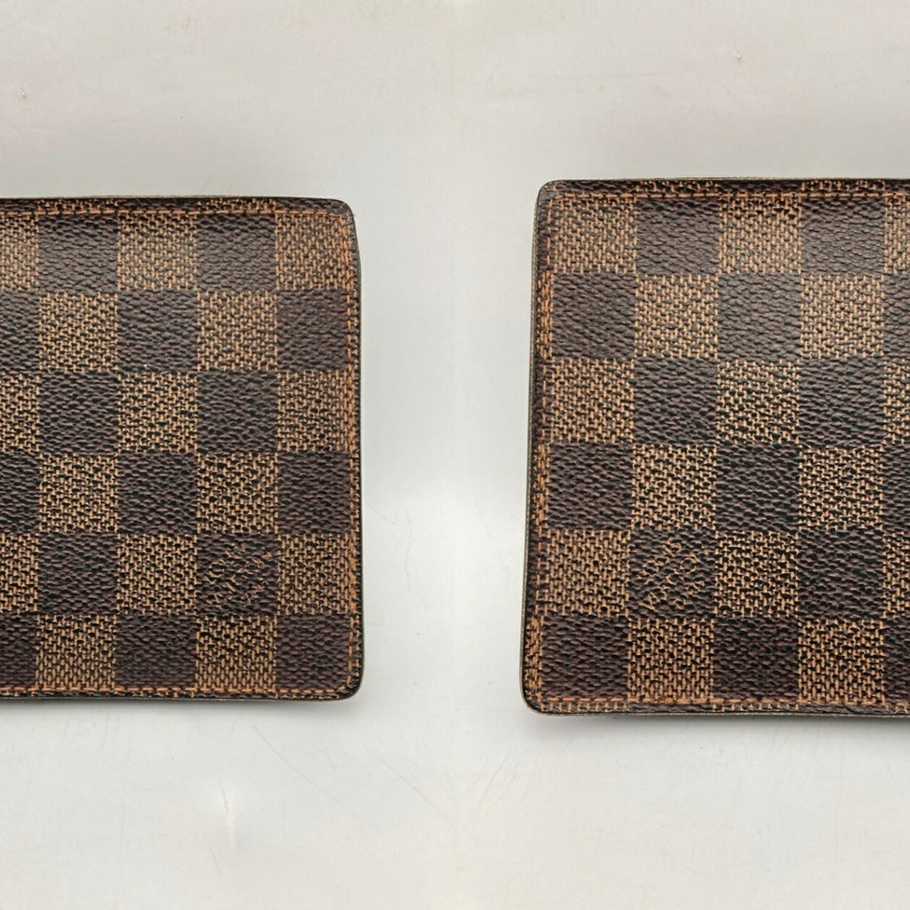 Louis Vuitton Brown Pvc Leather Wallet
