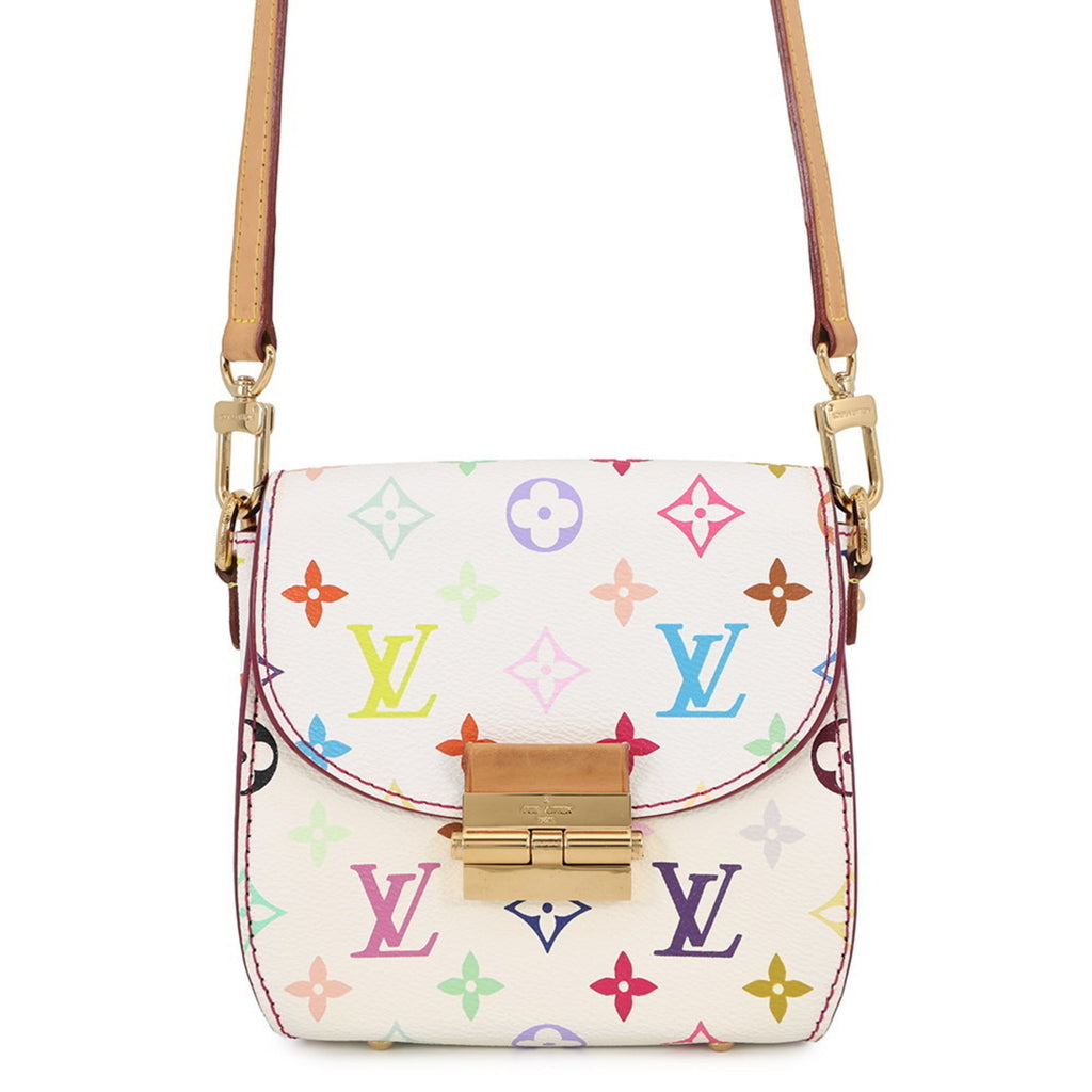 Louis Vuitton Blanc Multi-Color White Monogram Multicolore Handbag Shoulder Bag
