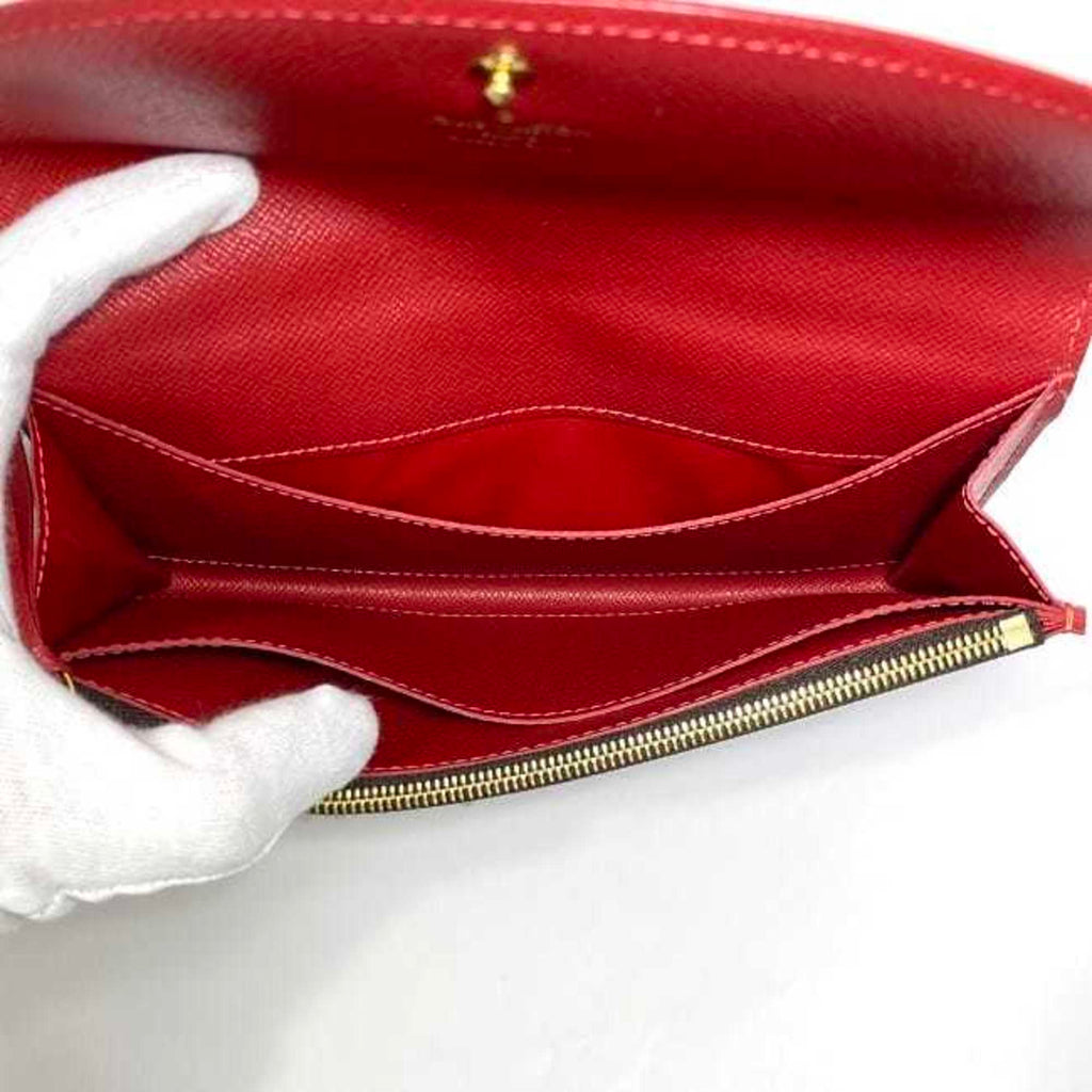 Louis Vuitton Brown Cerise Damier Canvas Red Color Damier Canvas Long Wallet