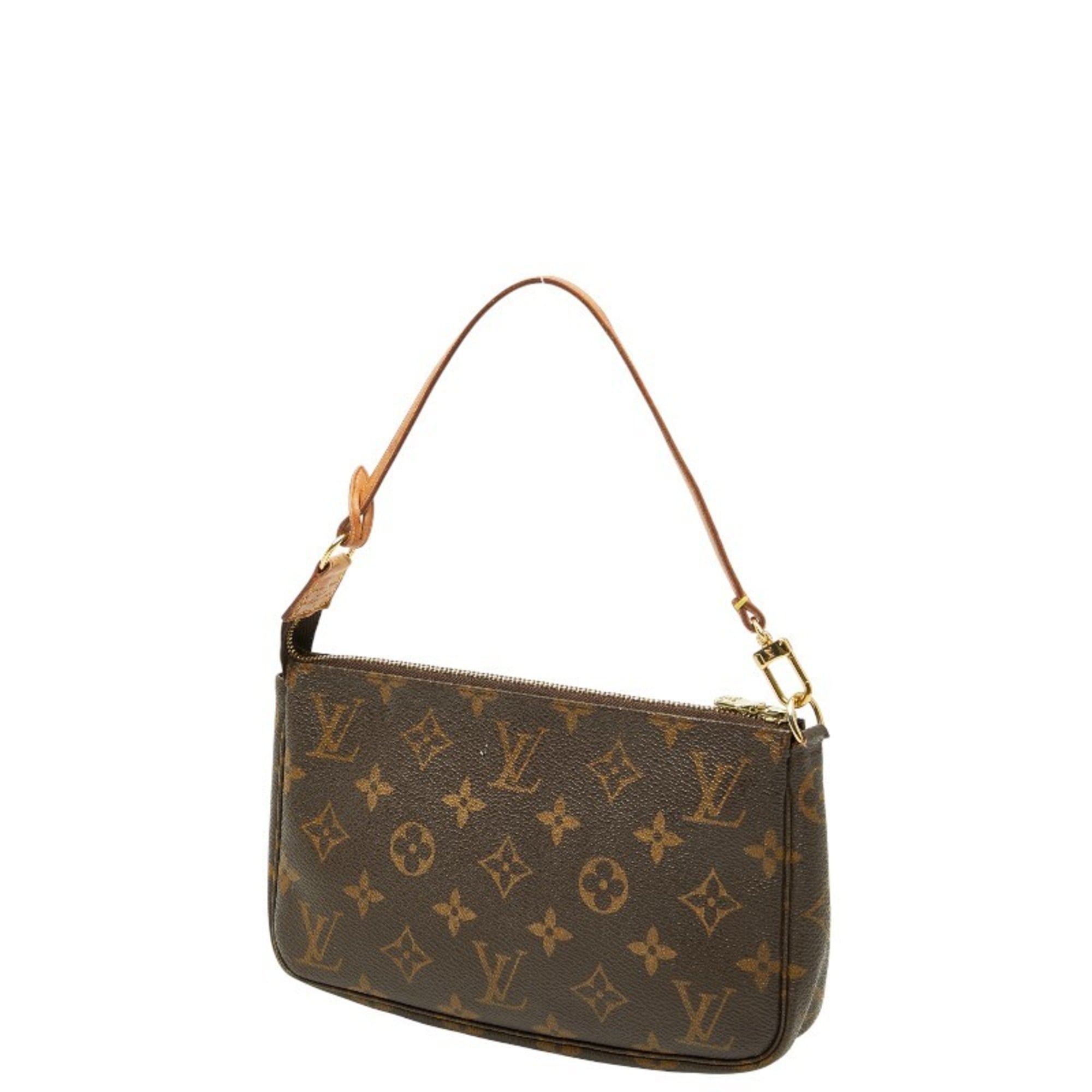 Louis Vuitton Brown Pvc Leather Handbag Pochette
