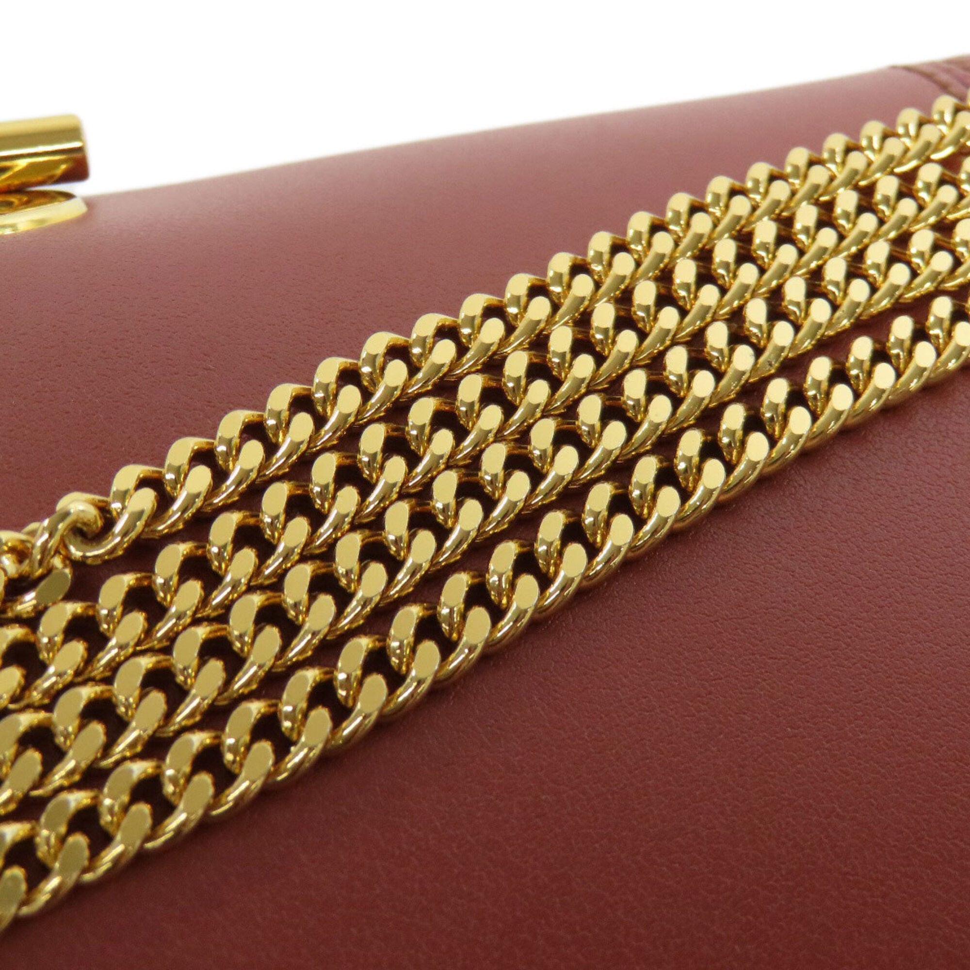 Chloé Brown Red Brown Leather Shoulder Bag (Pre-Owned)