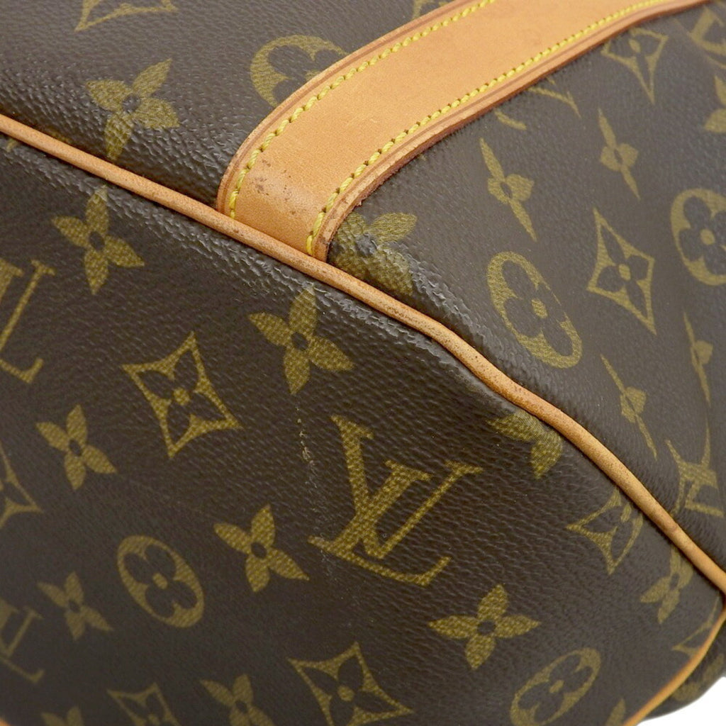 Louis Vuitton Brown Monogram Pvc Leather Shoulder Bag Tote Bag
