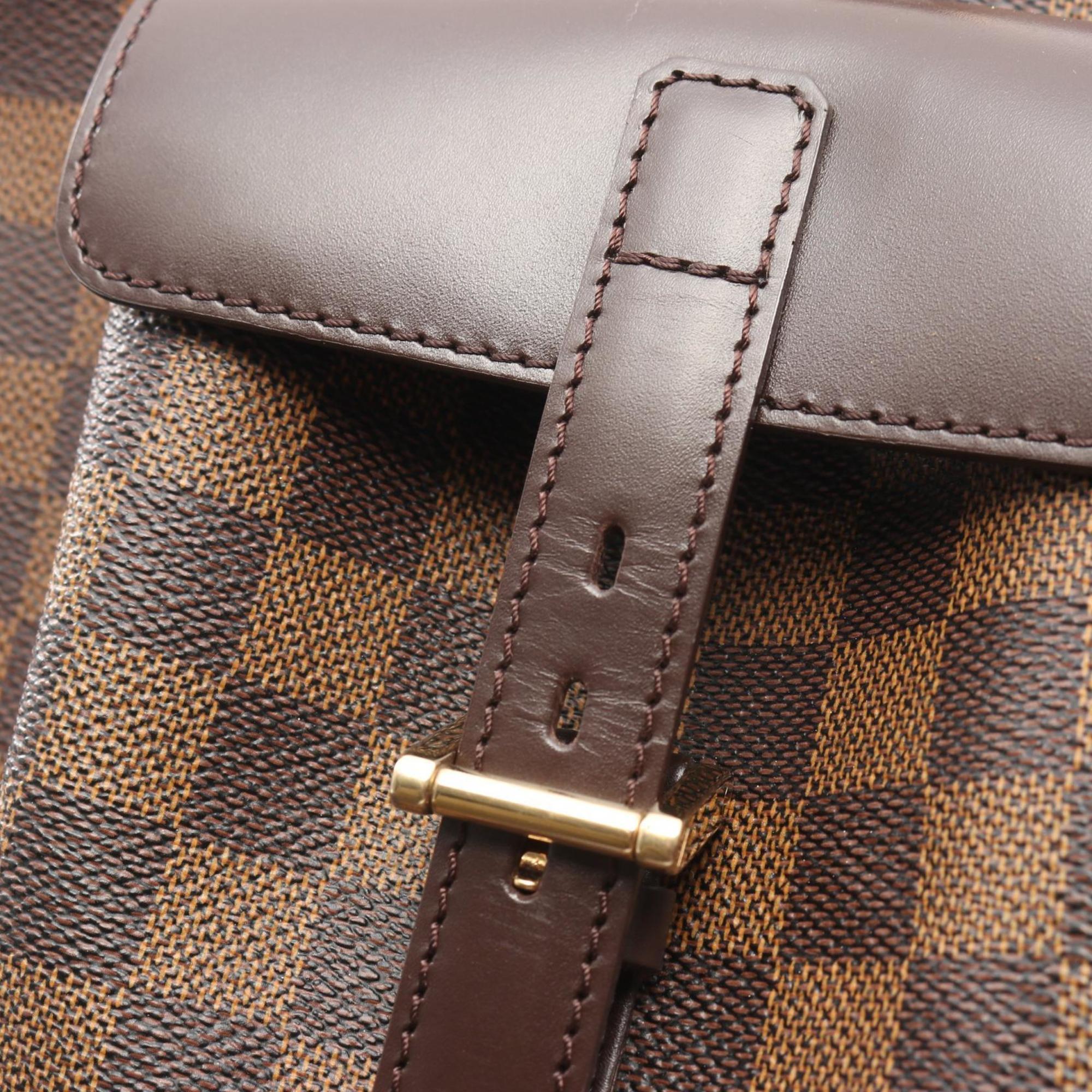 Louis Vuitton Brown Damier Canvas Coated Canvas Damier Canvas Leather Handbag