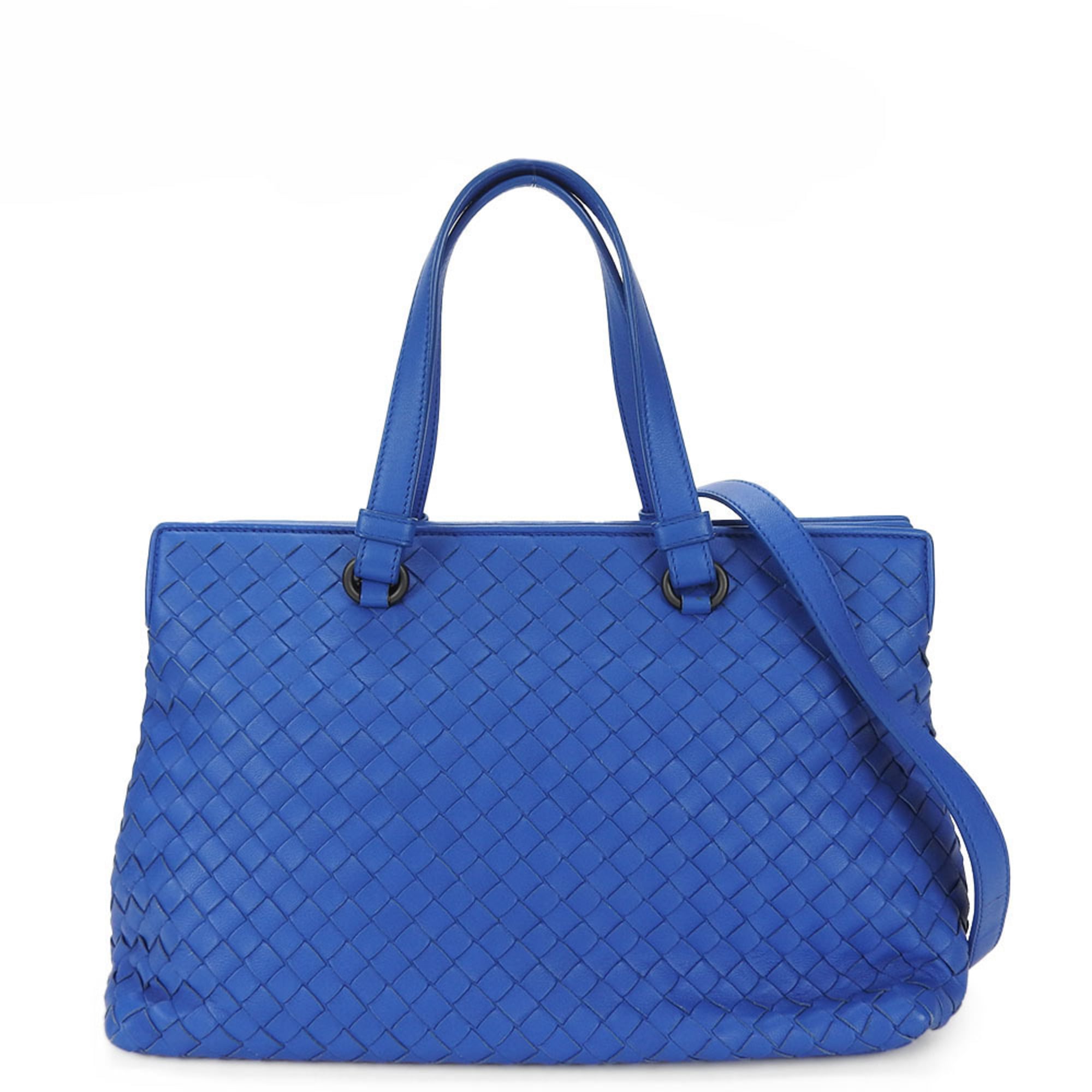 Bottega Veneta Intrecciato Blue Intrecciato Handbag