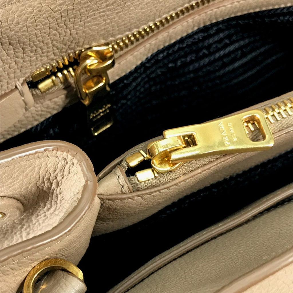 Prada Beige Leather Handbag