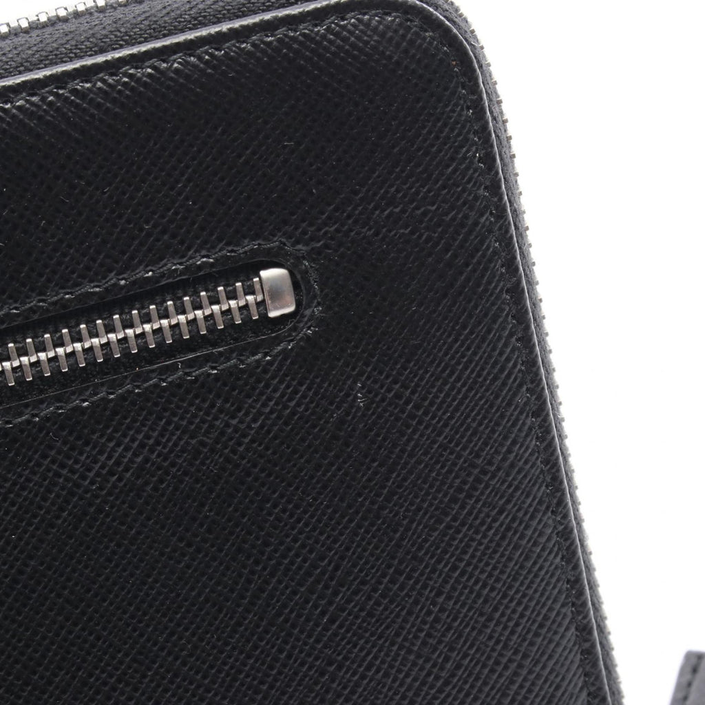 Prada Black Leather Long Wallet (Bi-Fold)