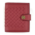 Bottega Veneta Red Color Intrecciato Wallet (Bi-Fold)