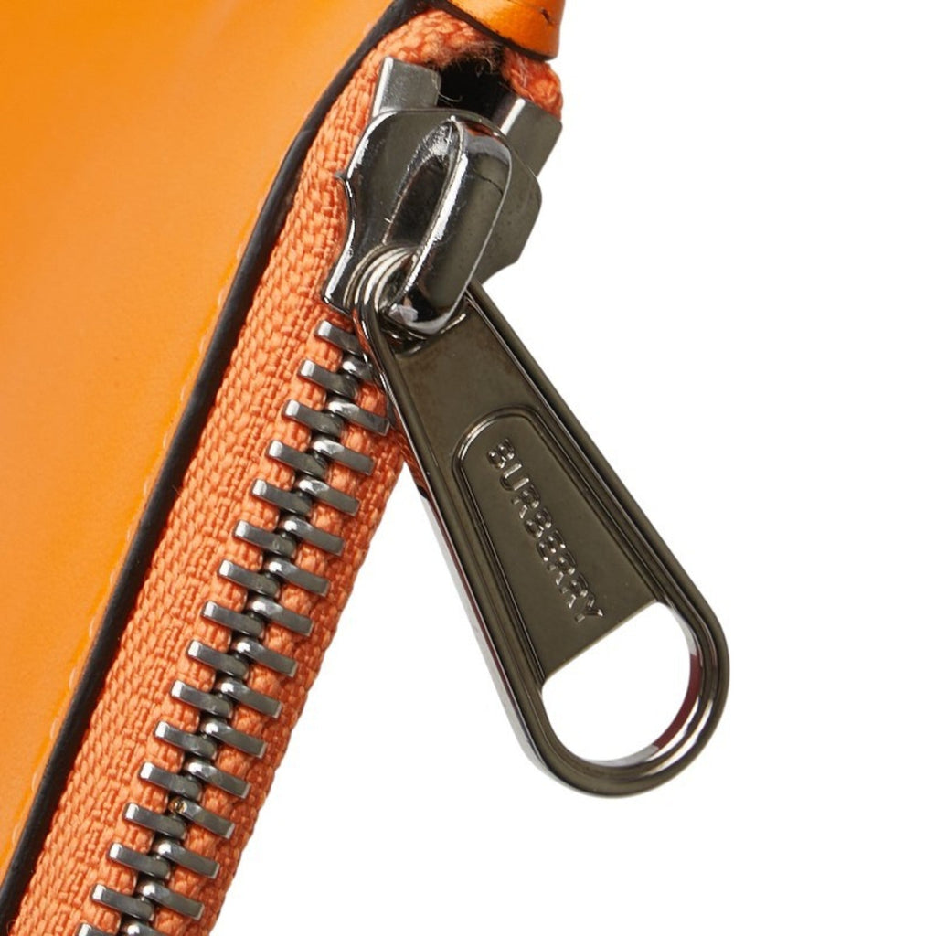 Burberry Multi-Color Orange Leather Coin Purse/Coin Case