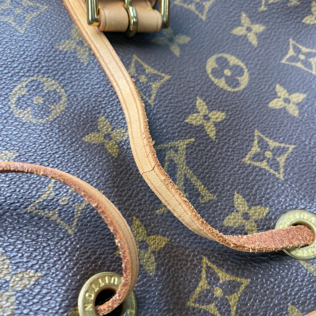 Louis Vuitton Brown Pvc Leather Backpack
